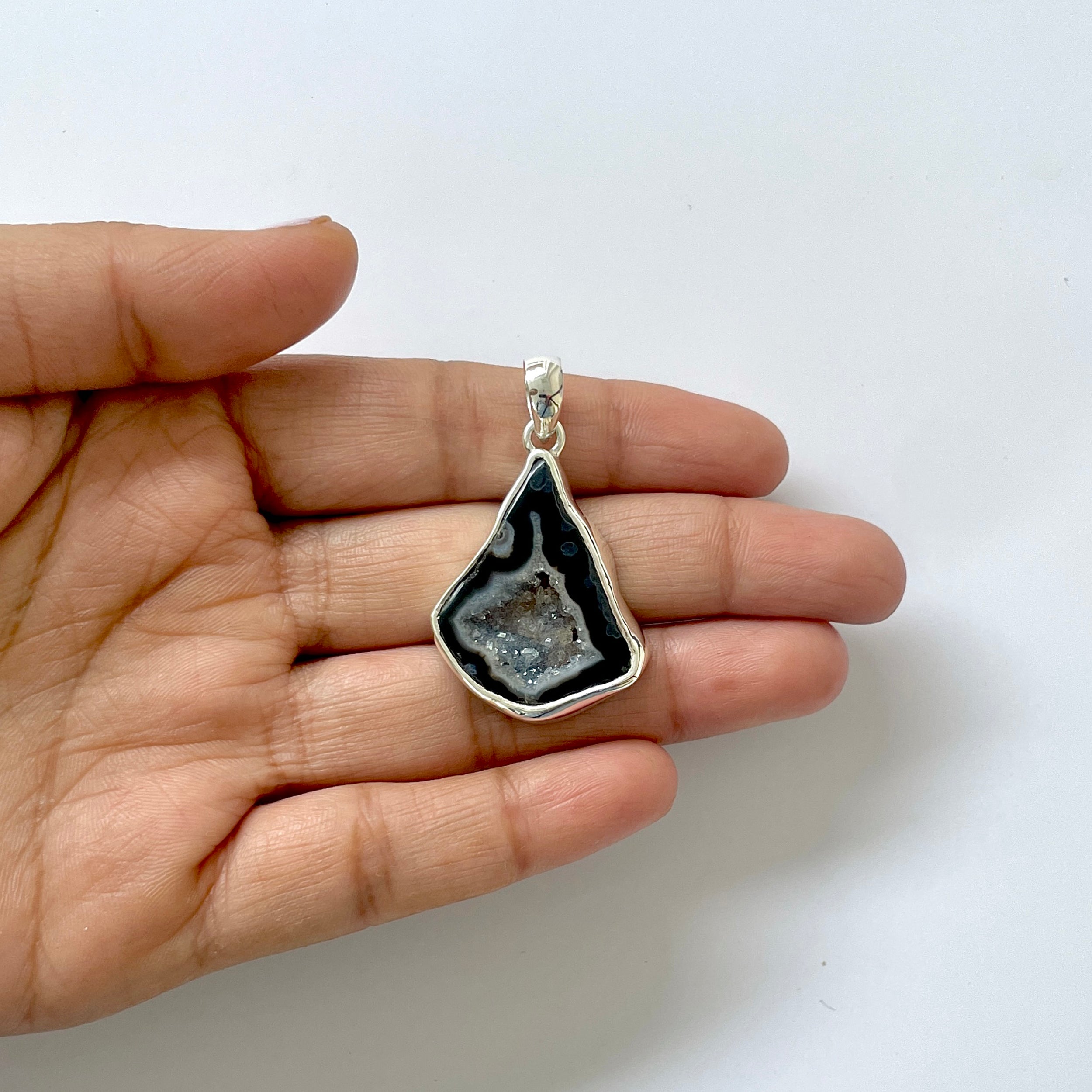 Agate Black Pendant-(ABL-1-2)
