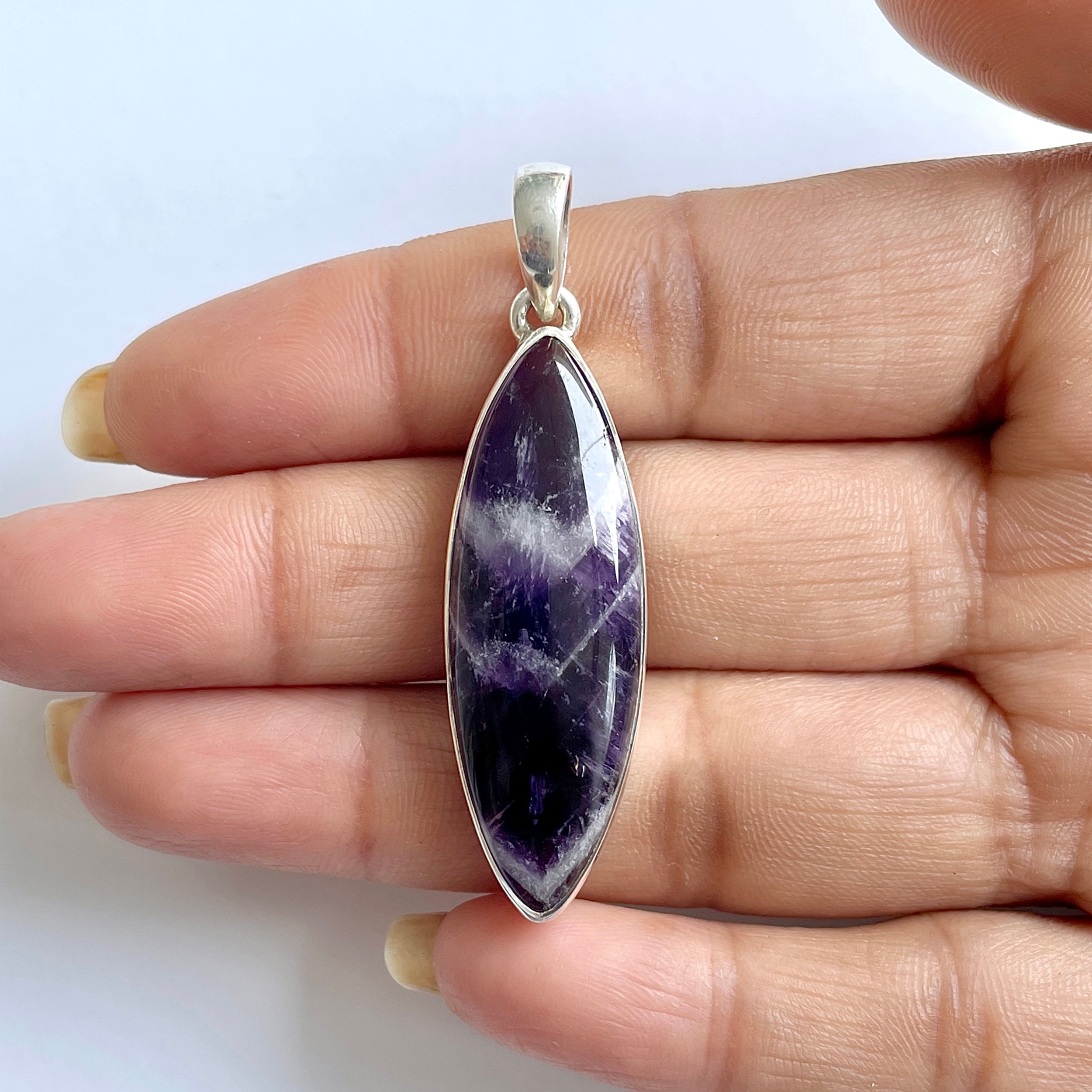 Amethyst Lace Agate Pendant-(ALA-1-12)