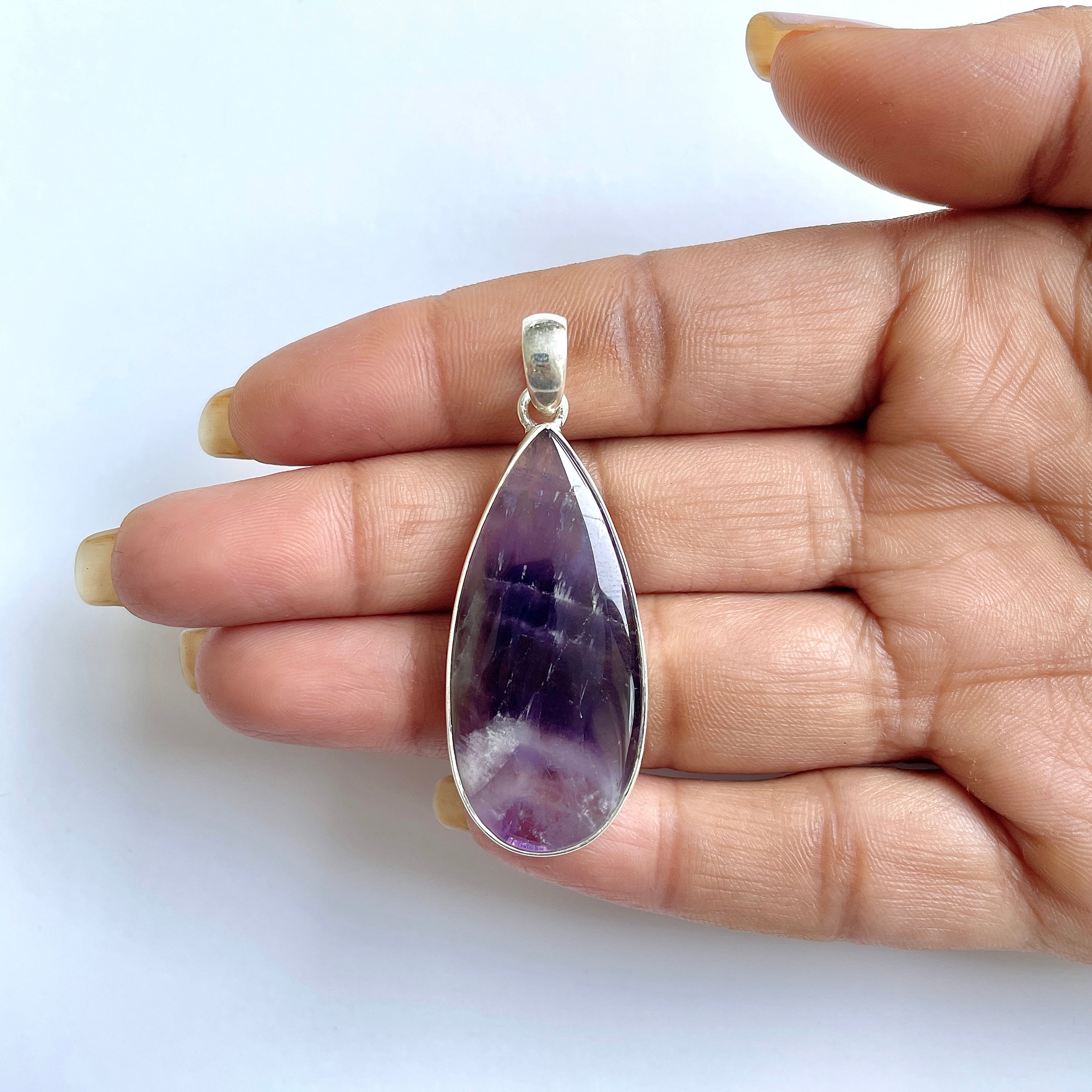Amethyst Lace Agate Pendant-(ALA-1-14)