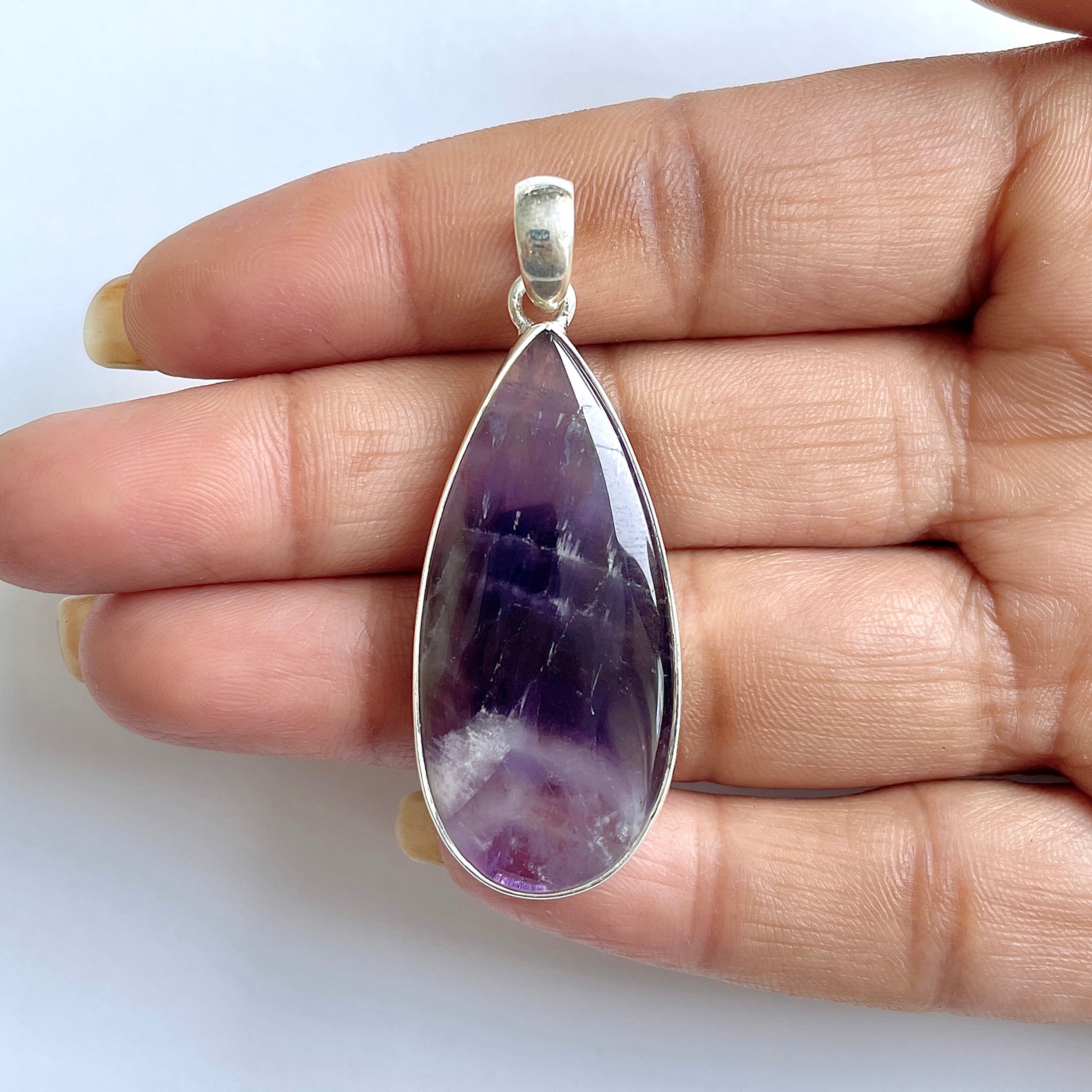 Amethyst Lace Agate Pendant-(ALA-1-14)