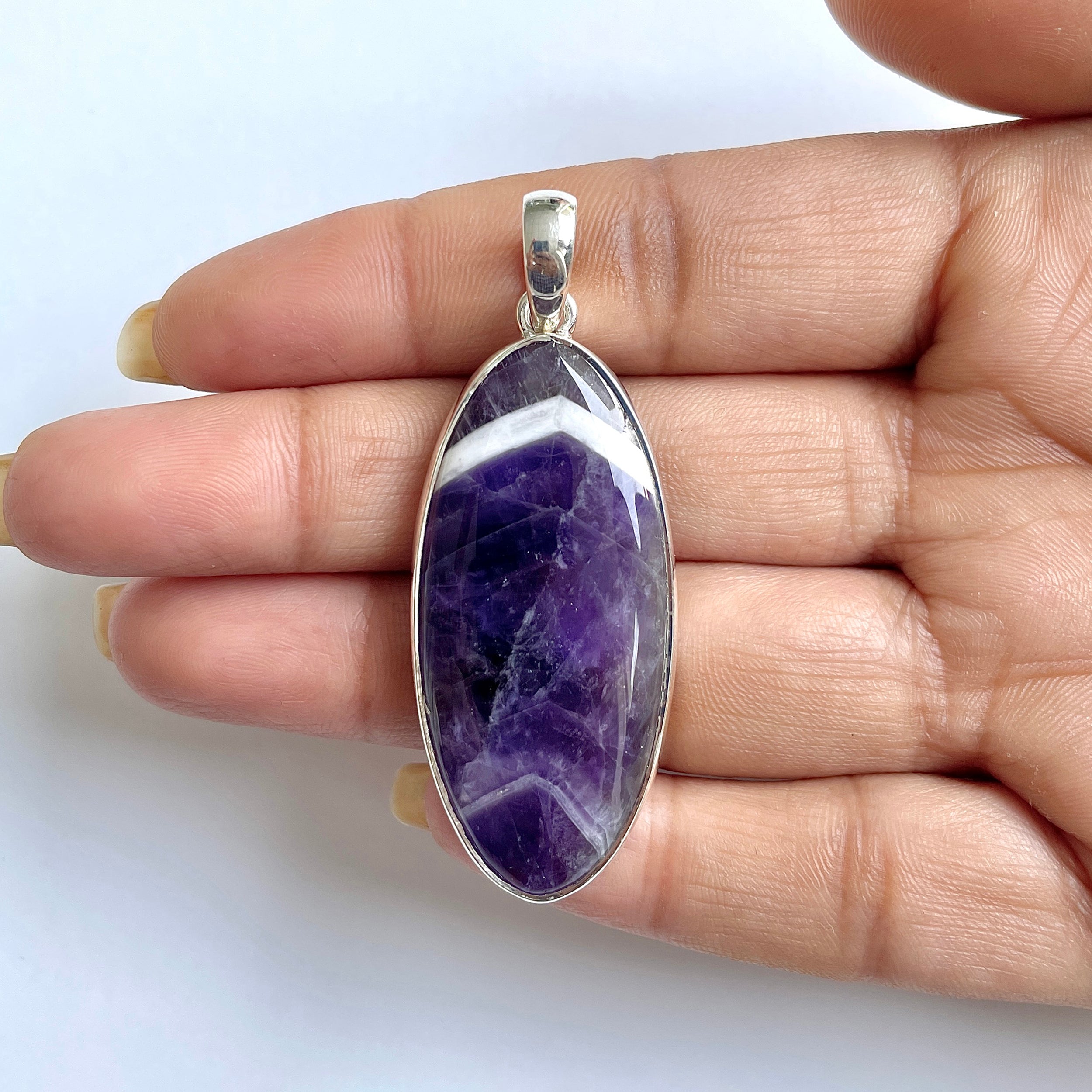 Amethyst Lace Agate Pendant-(ALA-1-16)