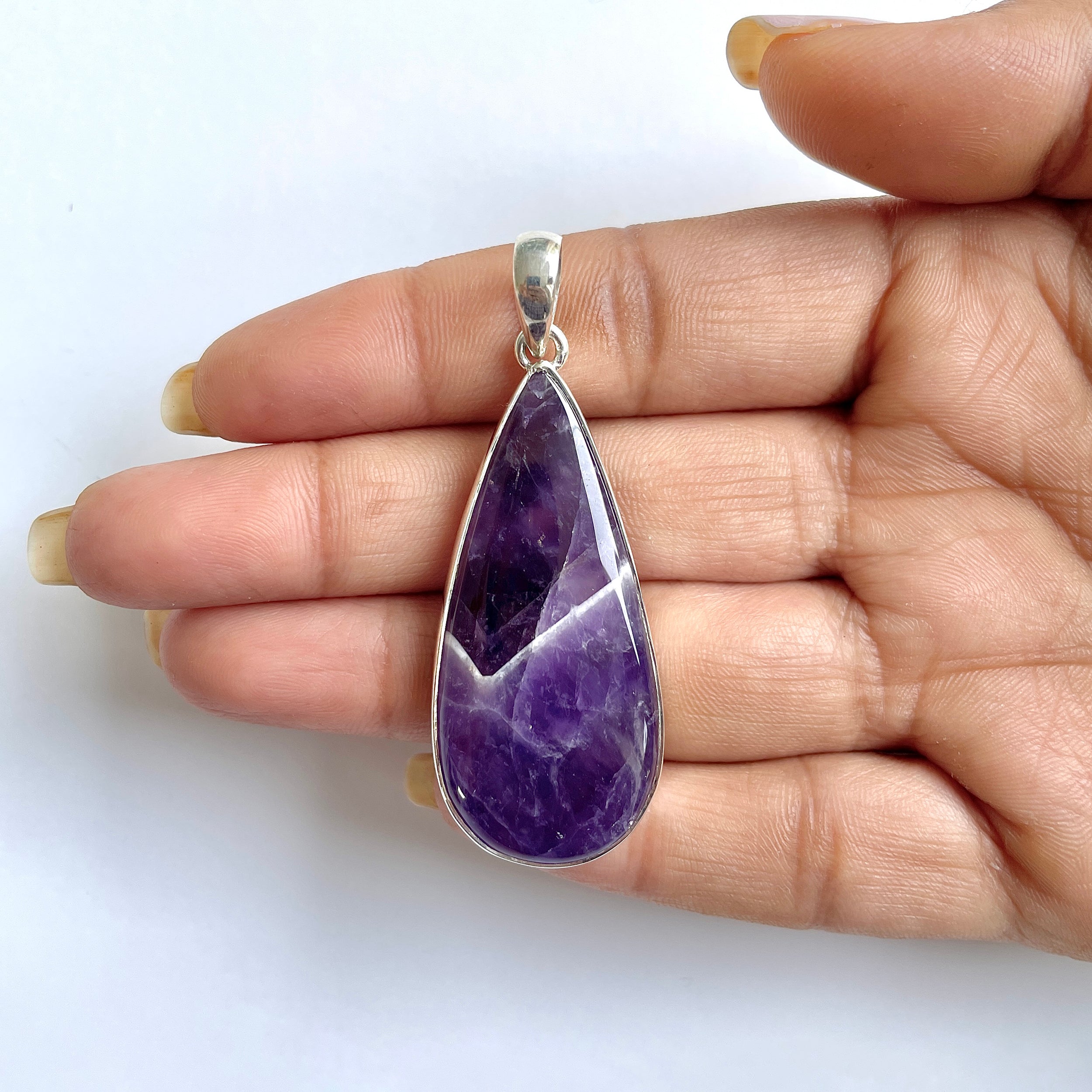 Amethyst Lace Agate Pendant-(ALA-1-18)