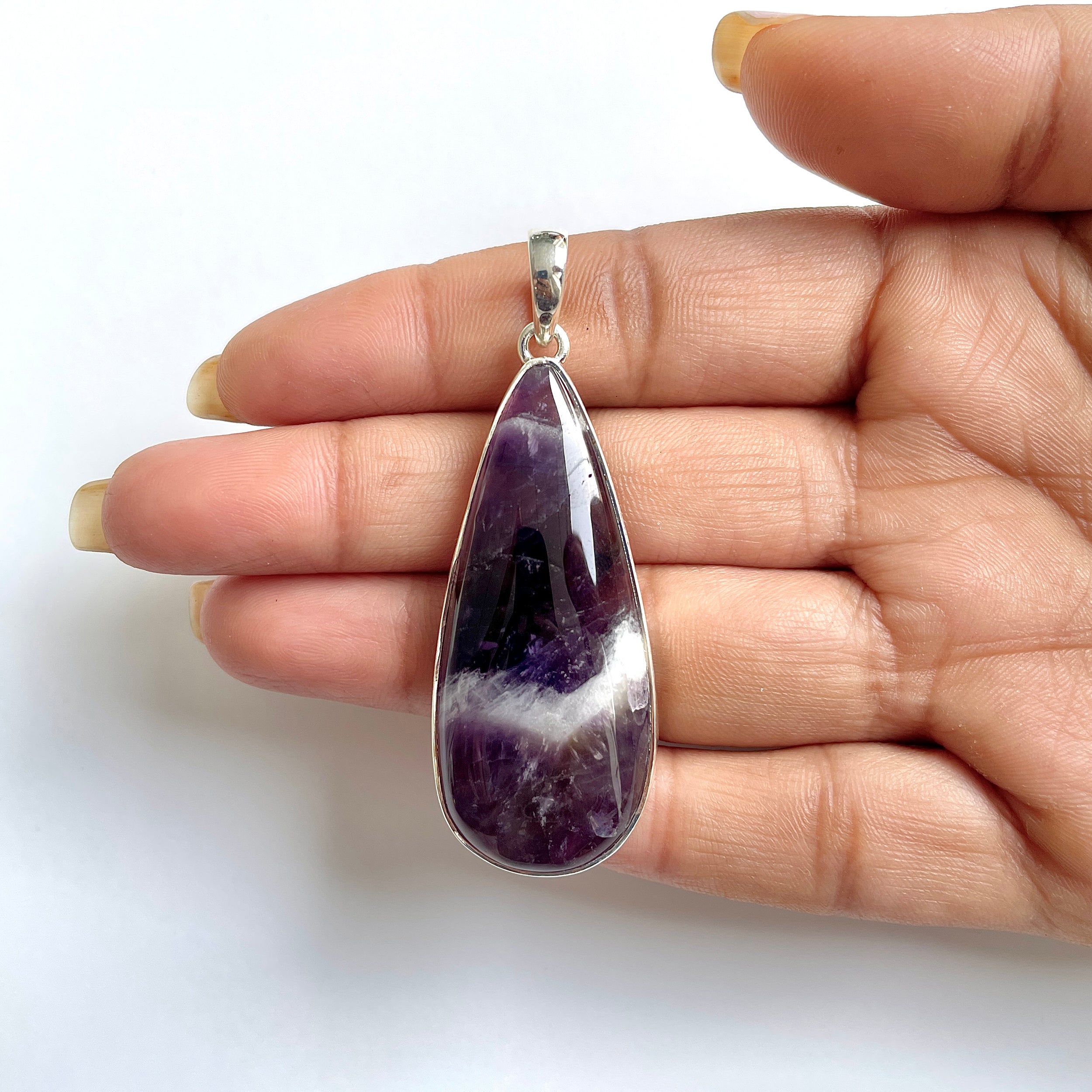 Amethyst Lace Agate Pendant-(ALA-1-19)