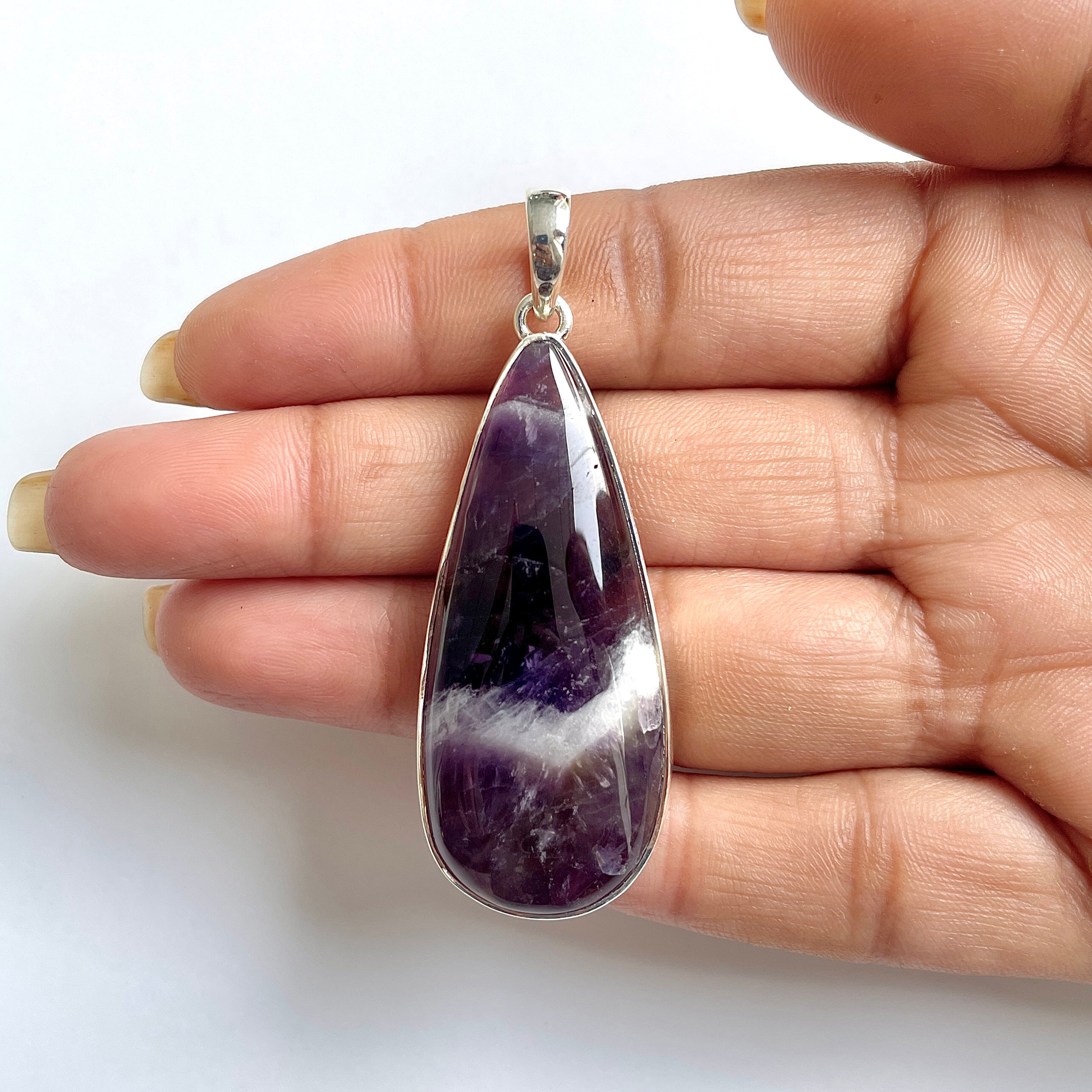 Amethyst Lace Agate Pendant-(ALA-1-19)