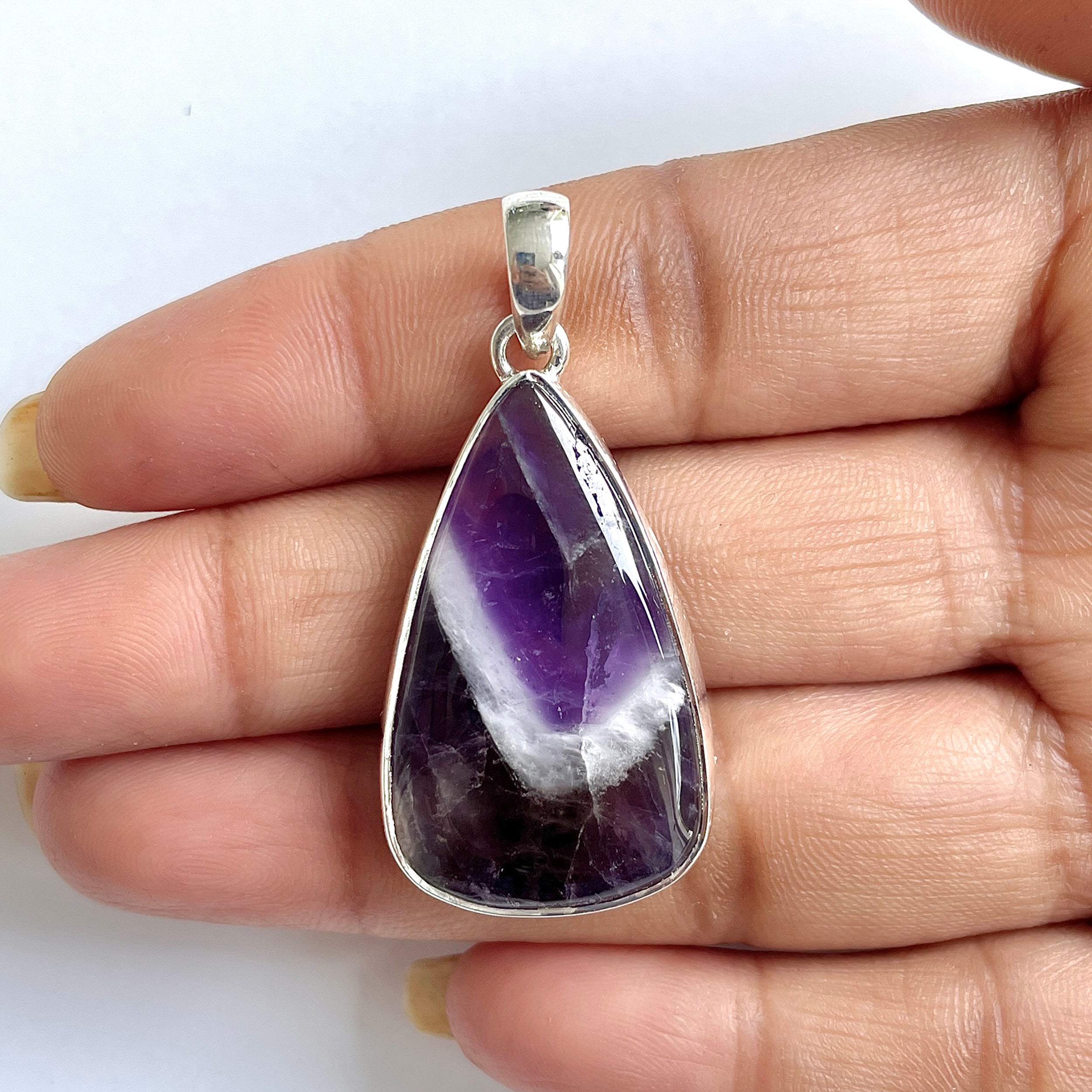 Amethyst Lace Agate Pendant-(ALA-1-2)