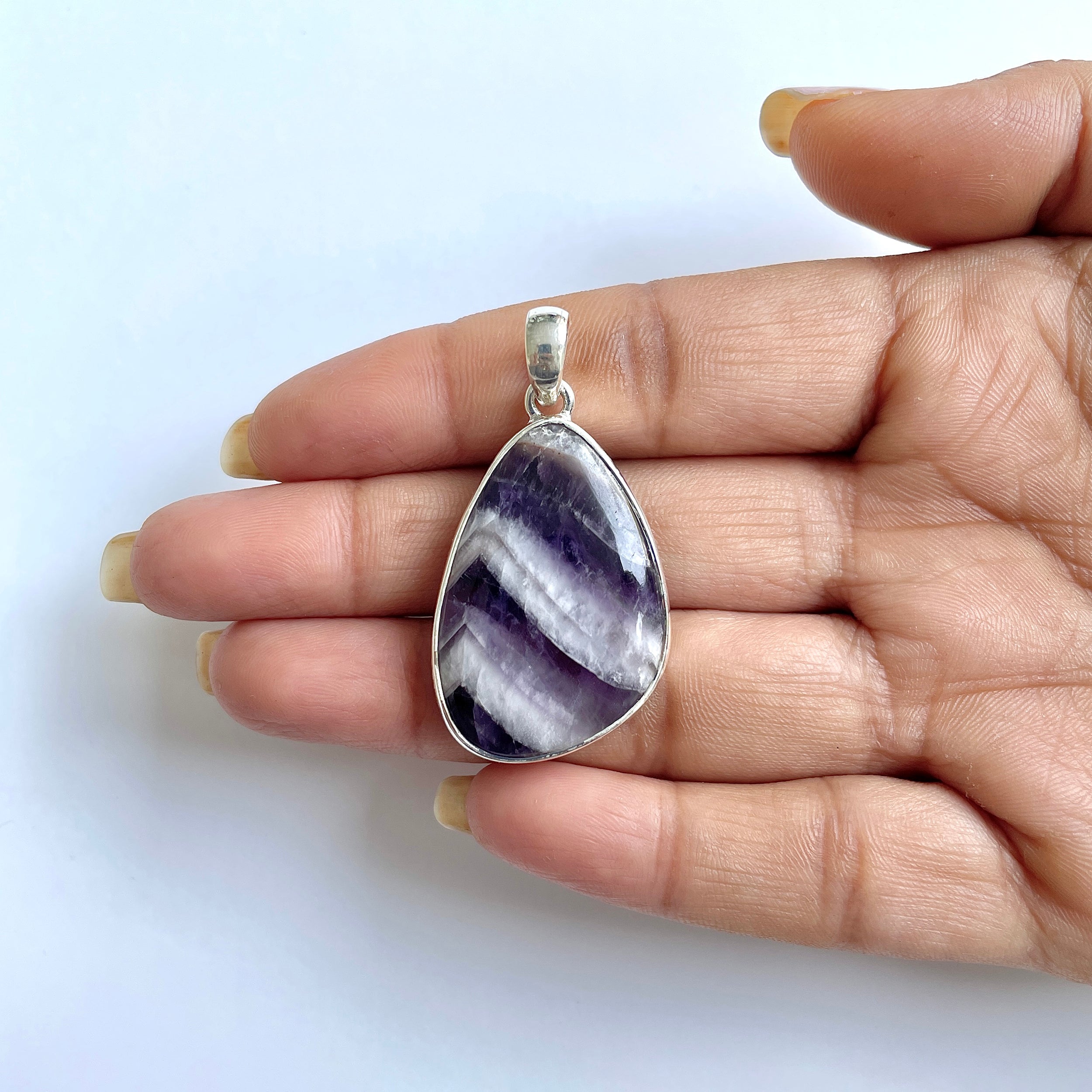 Amethyst Lace Agate Pendant-(ALA-1-20)