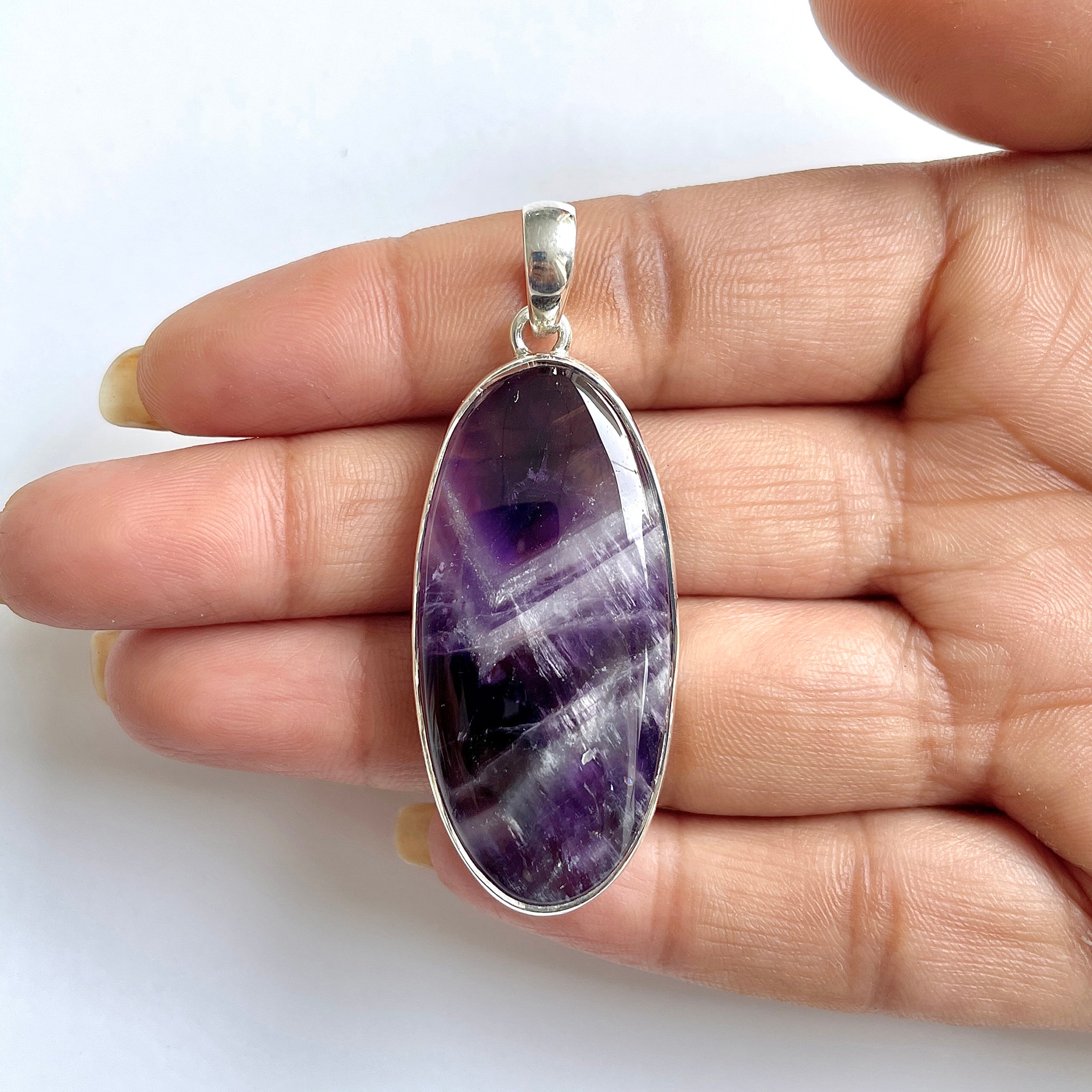 Amethyst Lace Agate Pendant-(ALA-1-22)