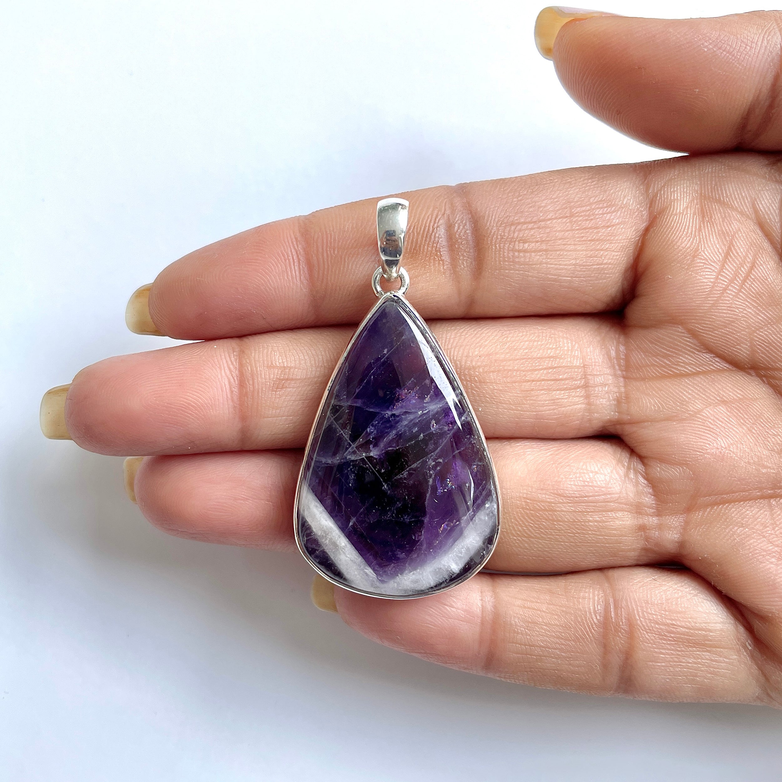 Amethyst Lace Agate Pendant-(ALA-1-28)