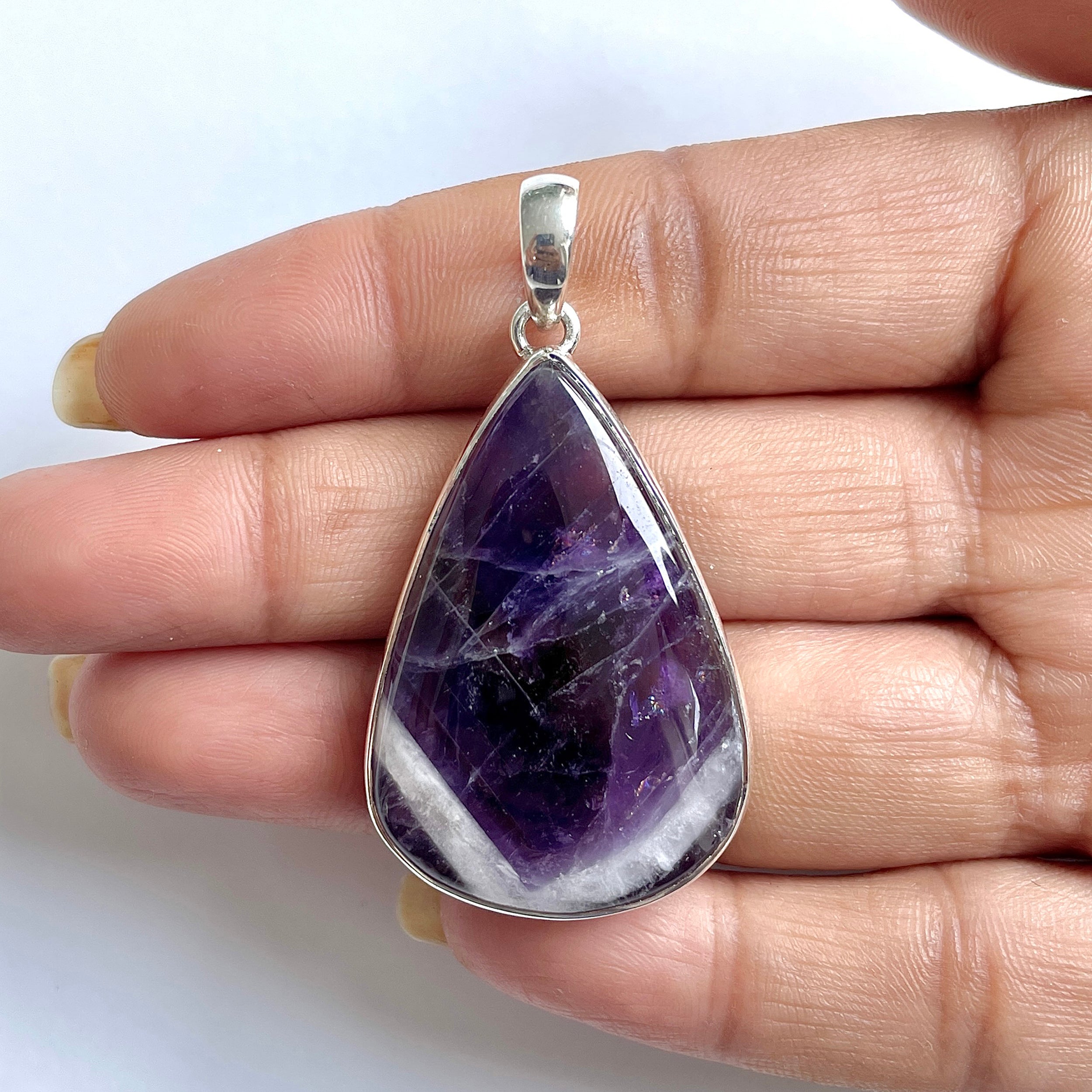 Amethyst Lace Agate Pendant-(ALA-1-28)