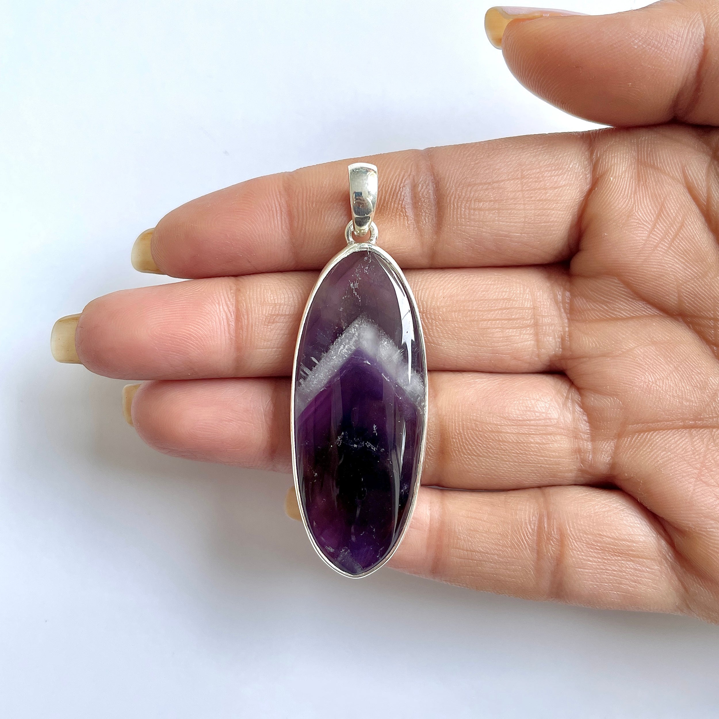 Amethyst Lace Agate Pendant-(ALA-1-3)