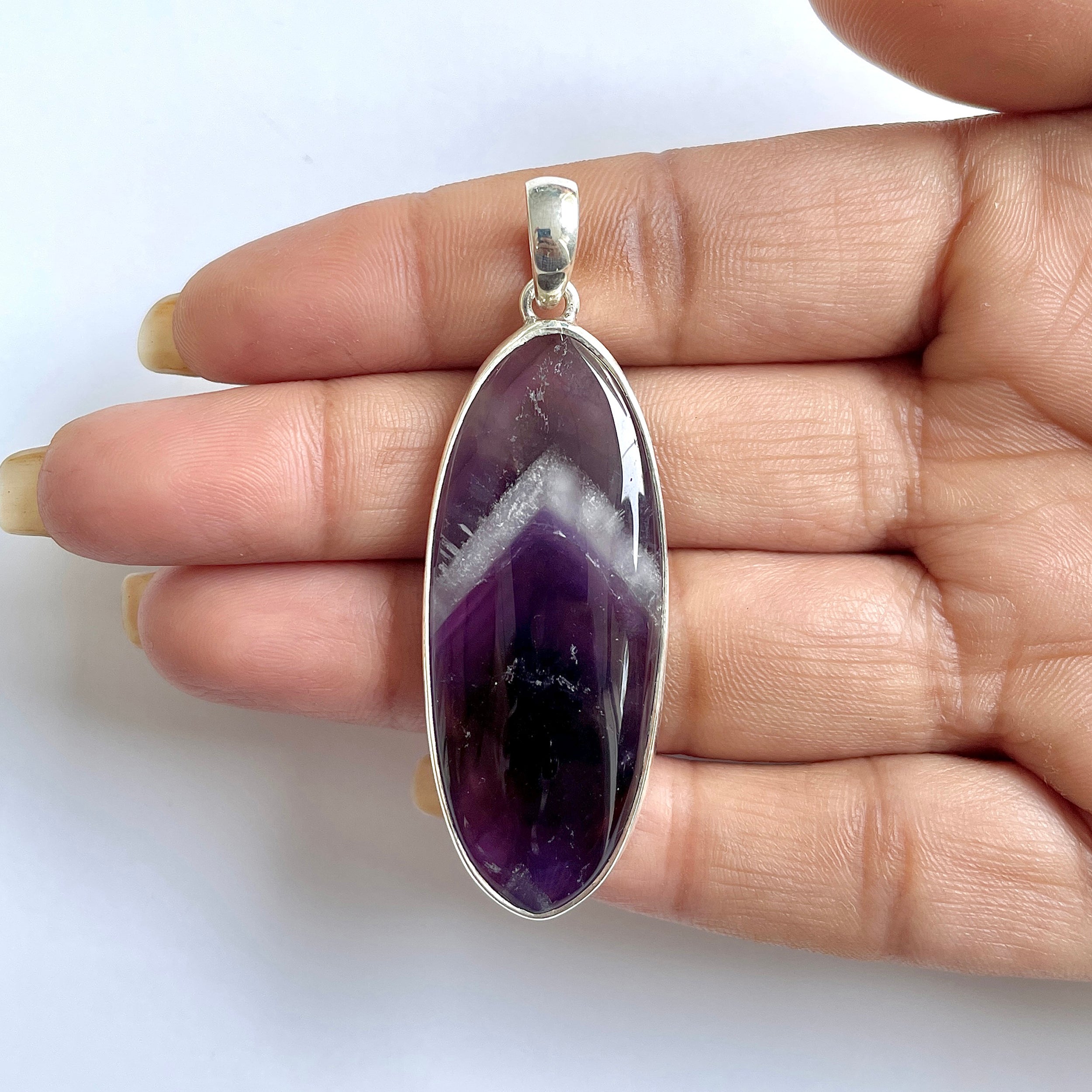 Amethyst Lace Agate Pendant-(ALA-1-3)