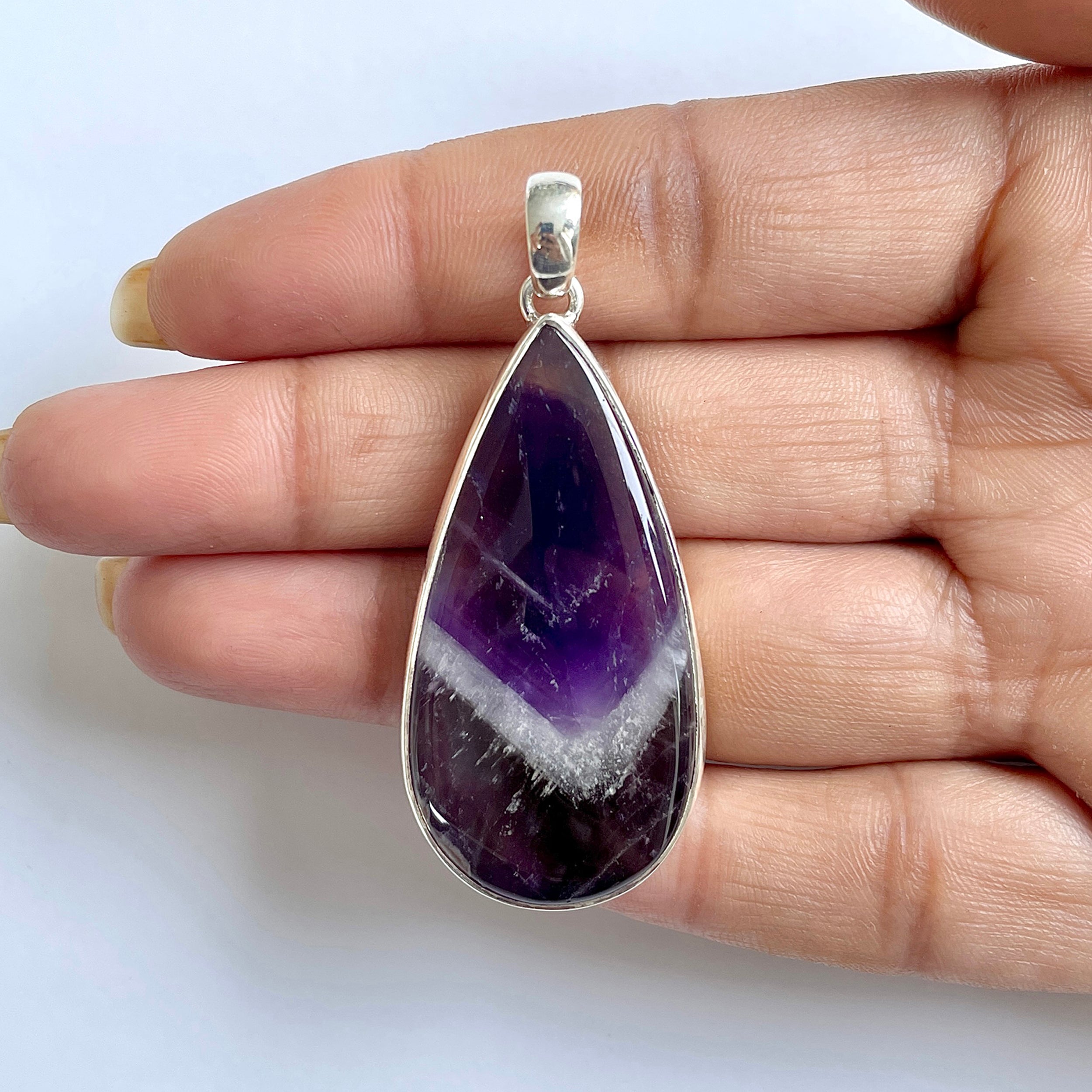 Amethyst Lace Agate Pendant-(ALA-1-31)