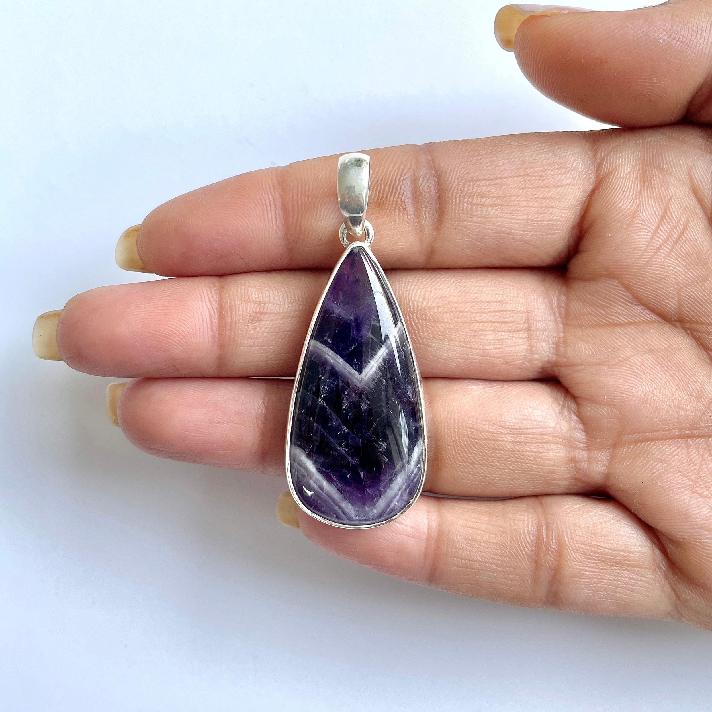 Amethyst Lace Agate Pendant-(ALA-1-33)