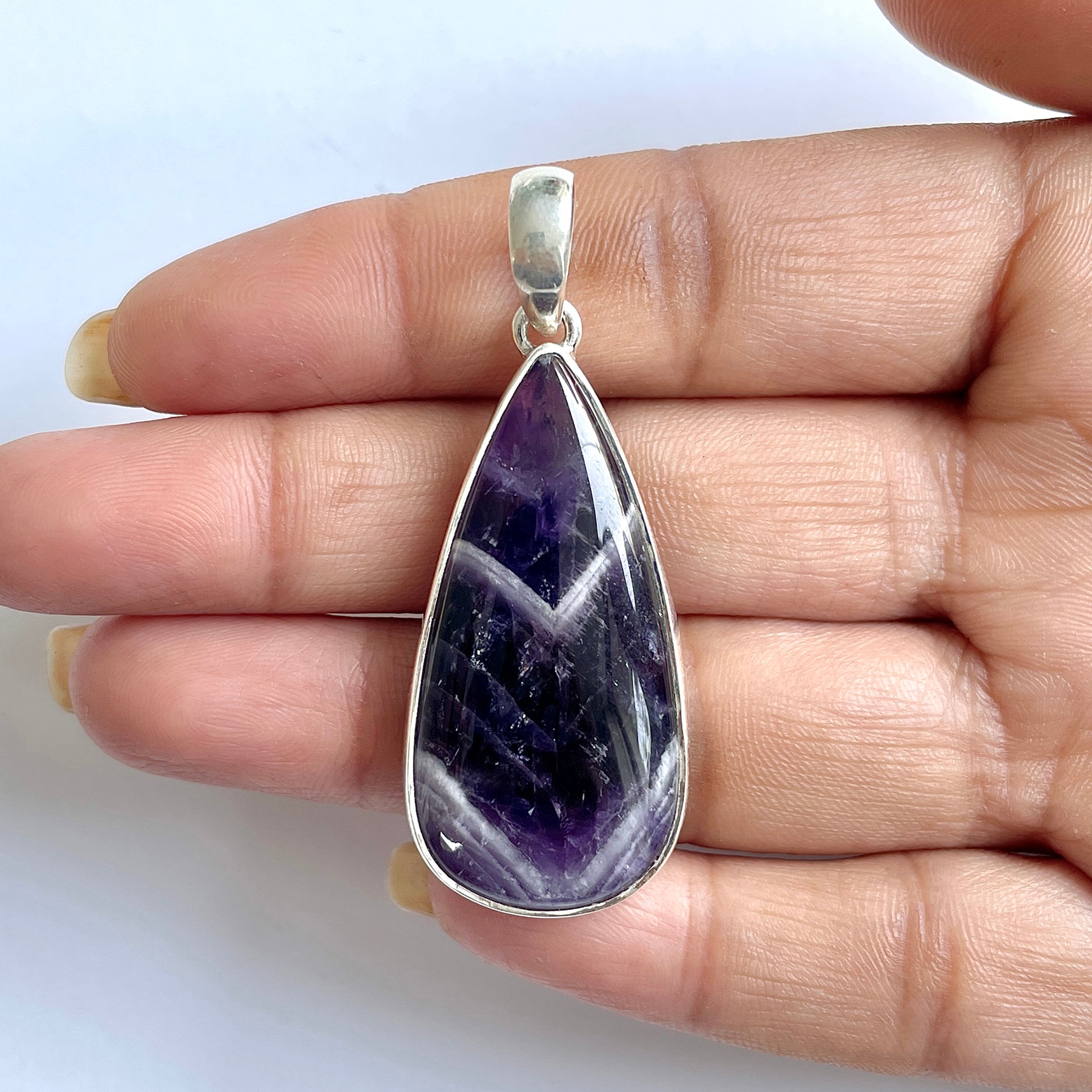 Amethyst Lace Agate Pendant-(ALA-1-33)