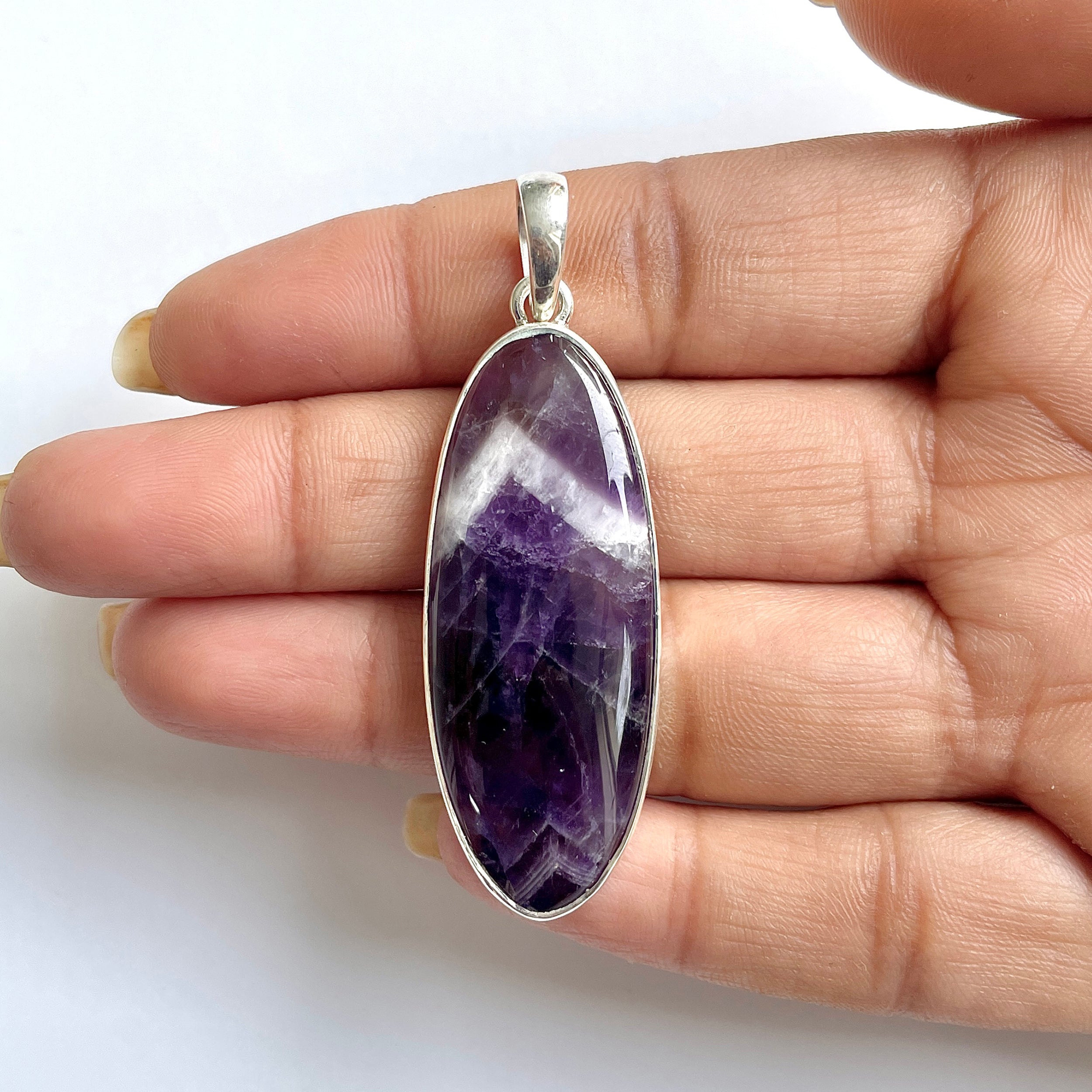 Amethyst Lace Agate Pendant-(ALA-1-34)