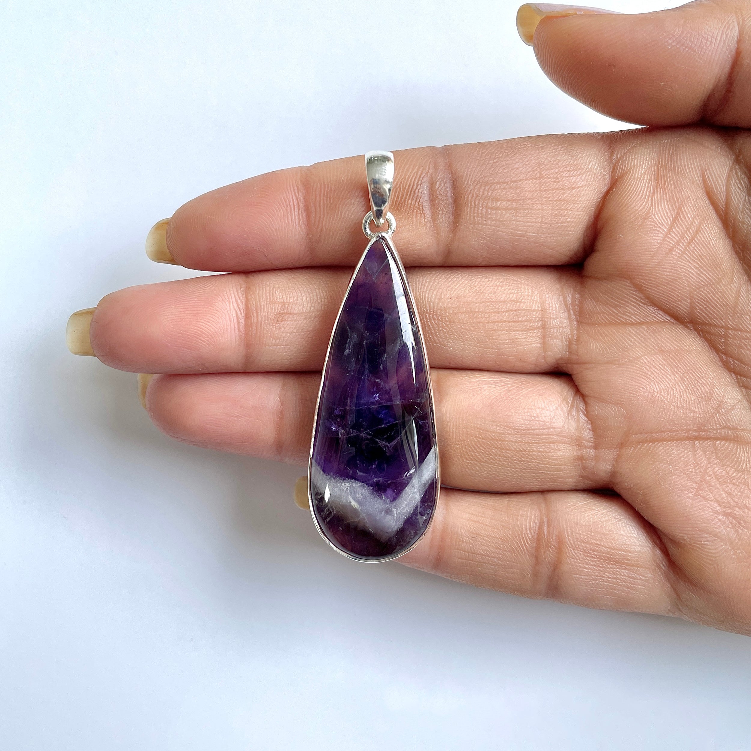 Amethyst Lace Agate Pendant-(ALA-1-35)