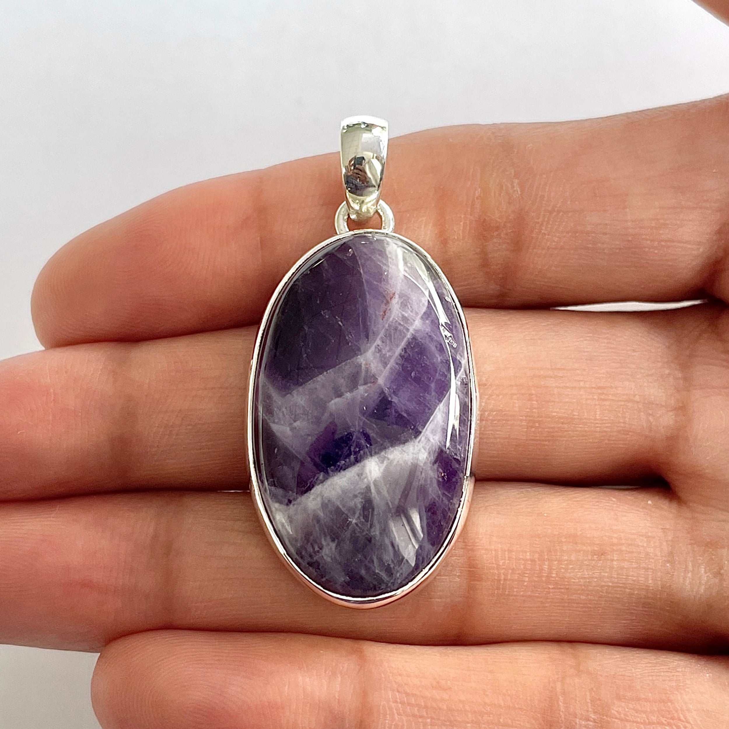 Amethyst Lace Agate Pendant-(ALA-1-38)