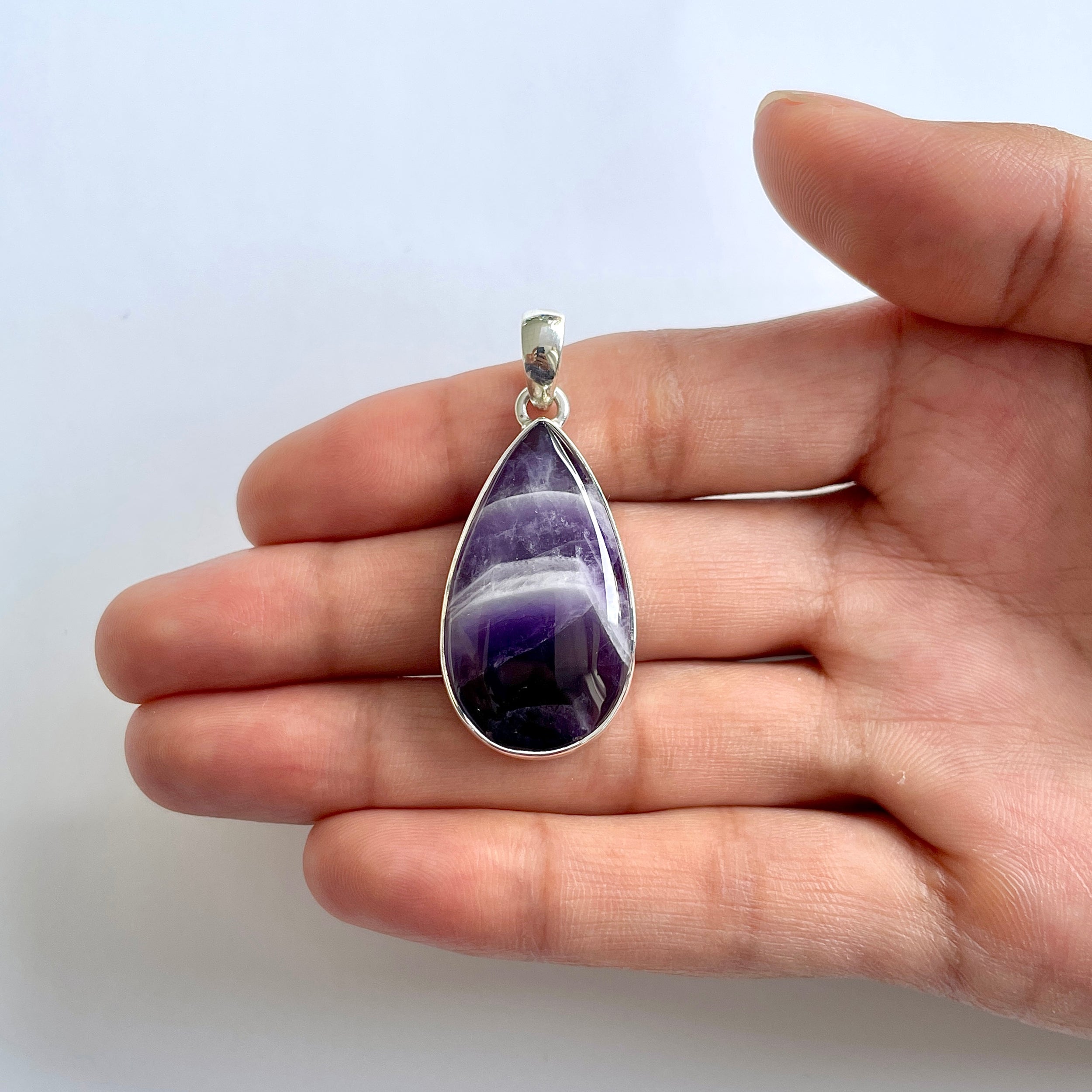 Amethyst Lace Agate Pendant-(ALA-1-39)