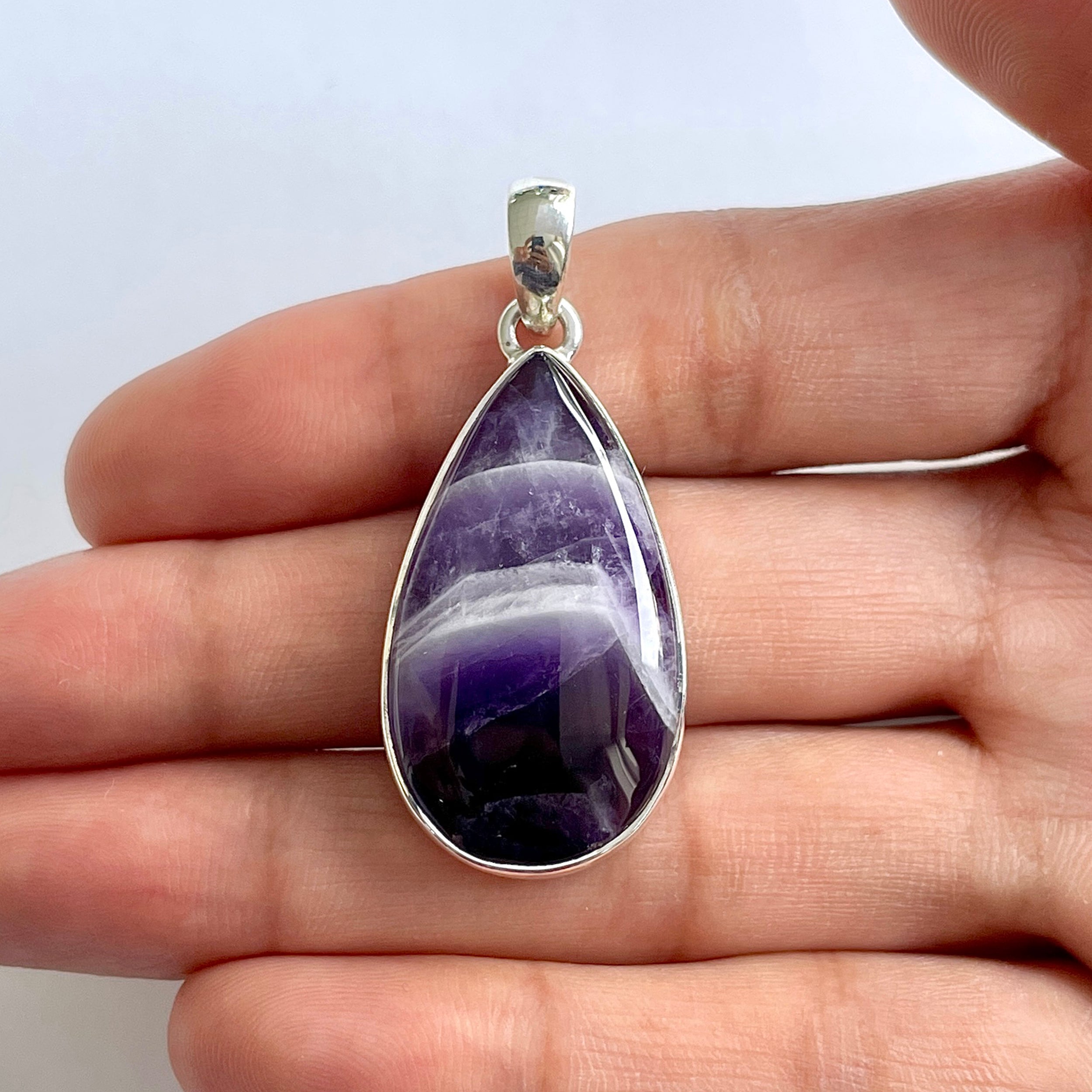 Amethyst Lace Agate Pendant-(ALA-1-39)