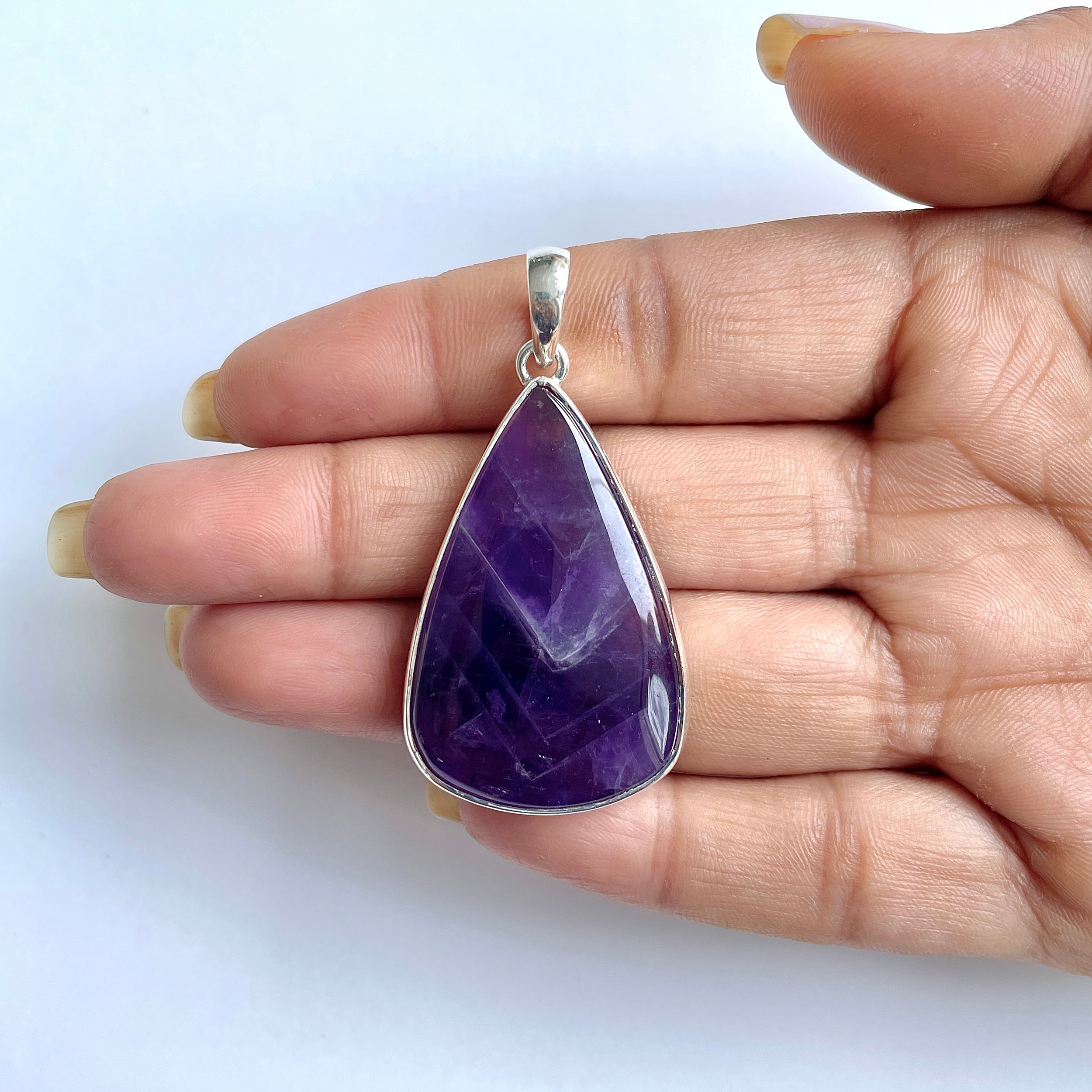 Amethyst Lace Agate Pendant-(ALA-1-4)