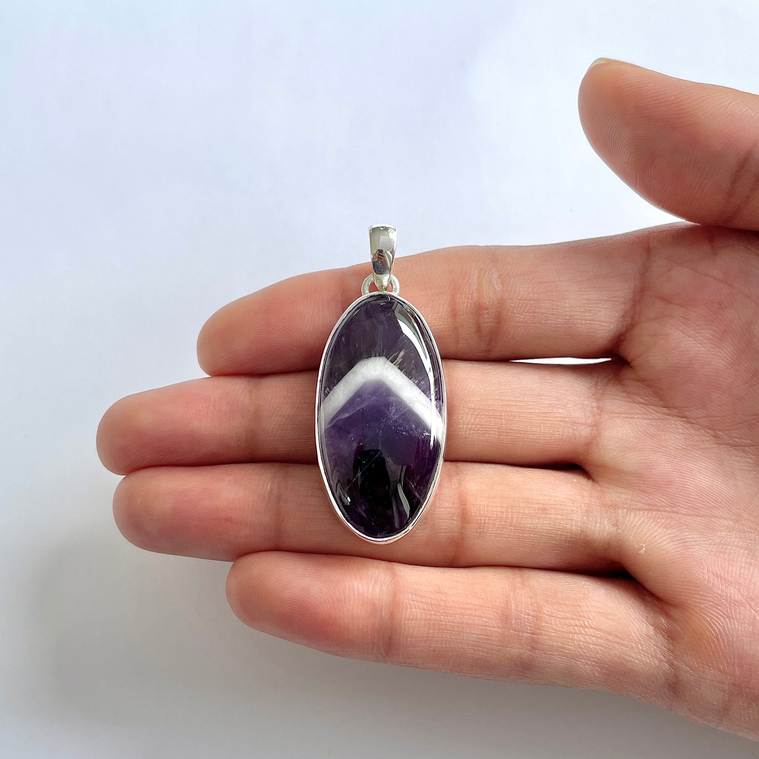 Amethyst Lace Agate Pendant-(ALA-1-40)