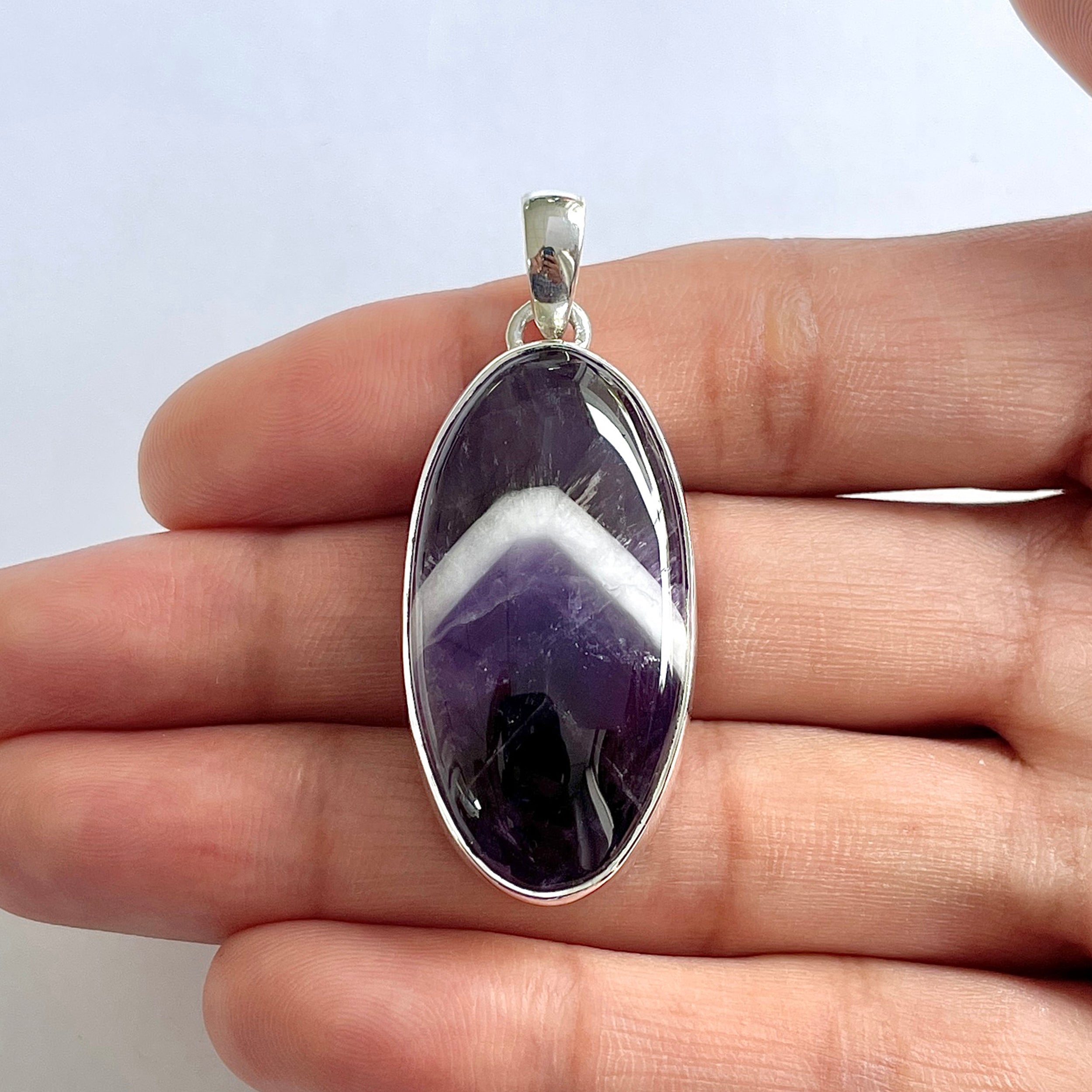 Amethyst Lace Agate Pendant-(ALA-1-40)