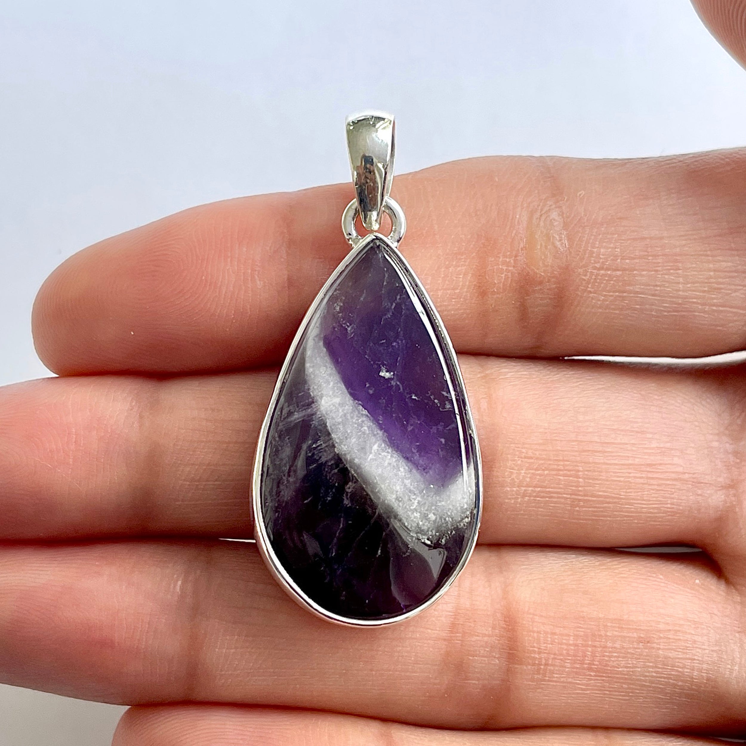 Amethyst Lace Agate Pendant-(ALA-1-41)