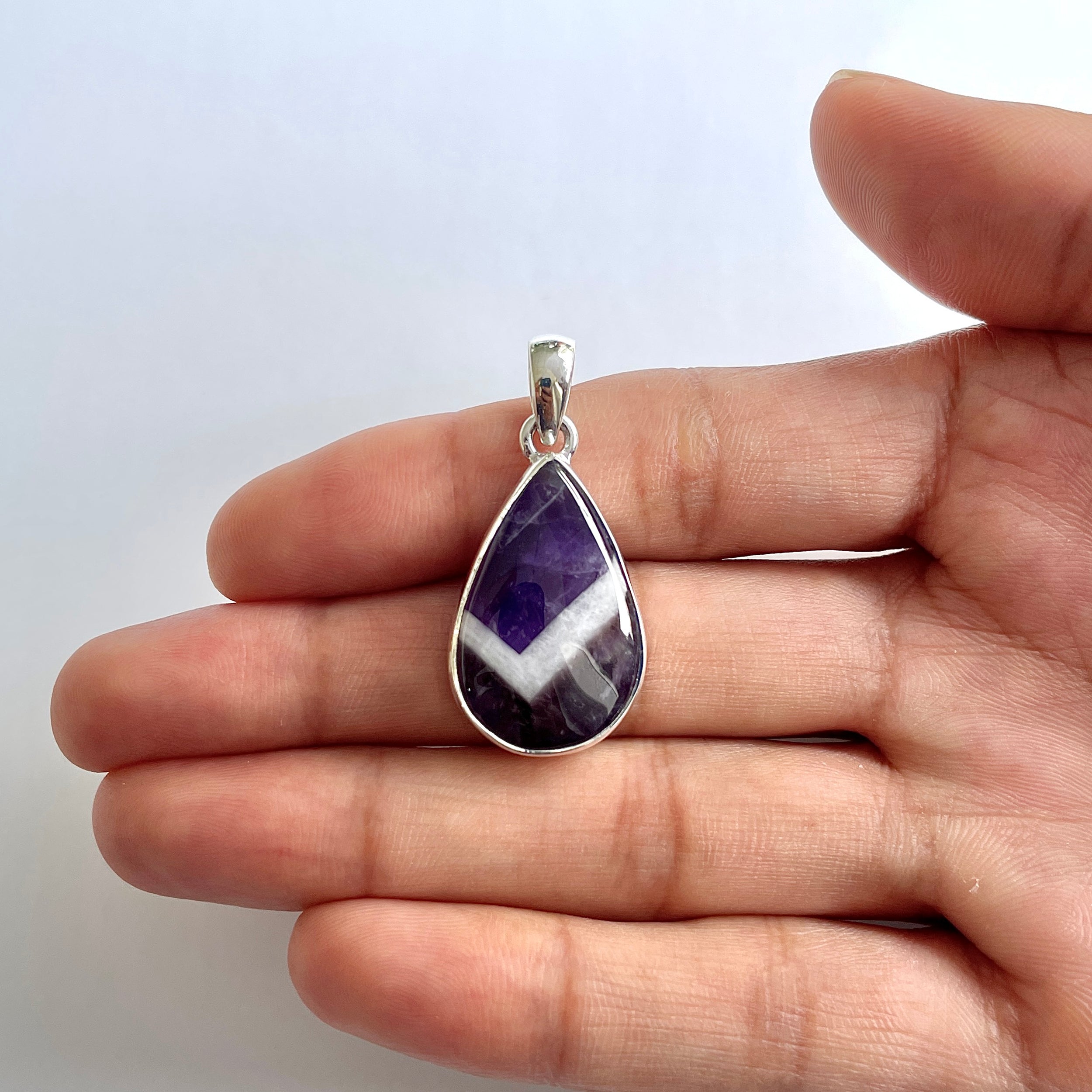 Amethyst Lace Agate Pendant-(ALA-1-44)