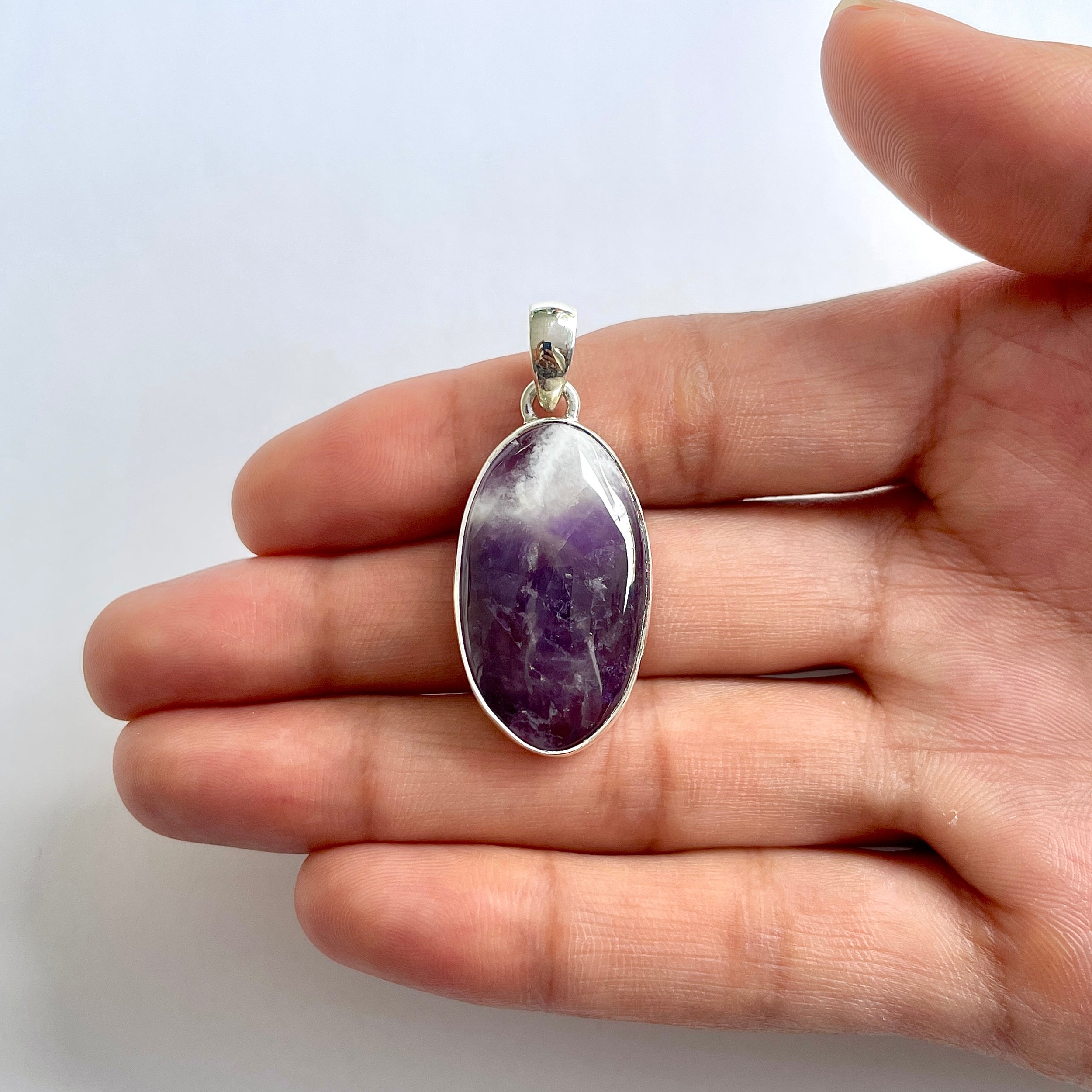 Amethyst Lace Agate Pendant-(ALA-1-45)