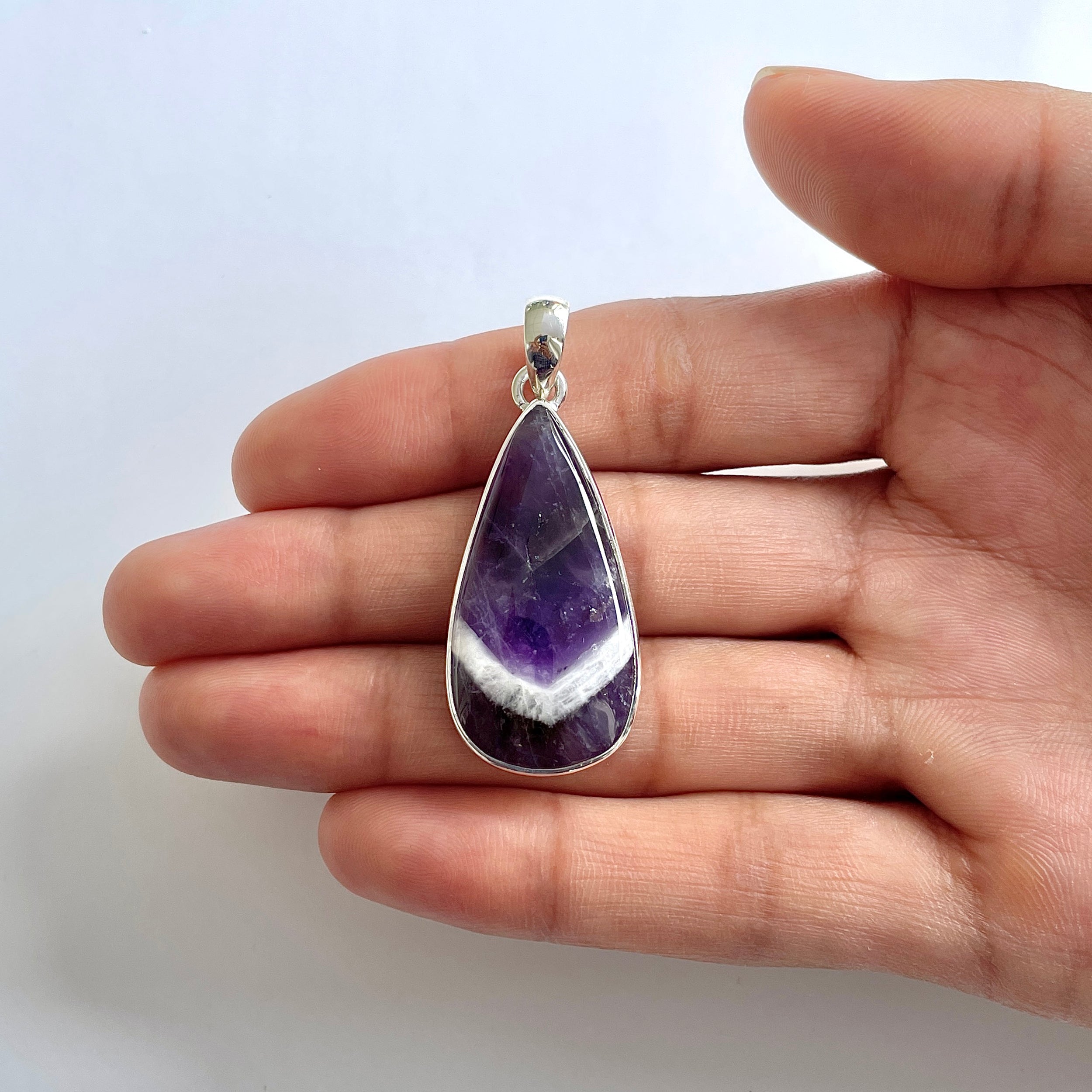 Amethyst Lace Agate Pendant-(ALA-1-47)