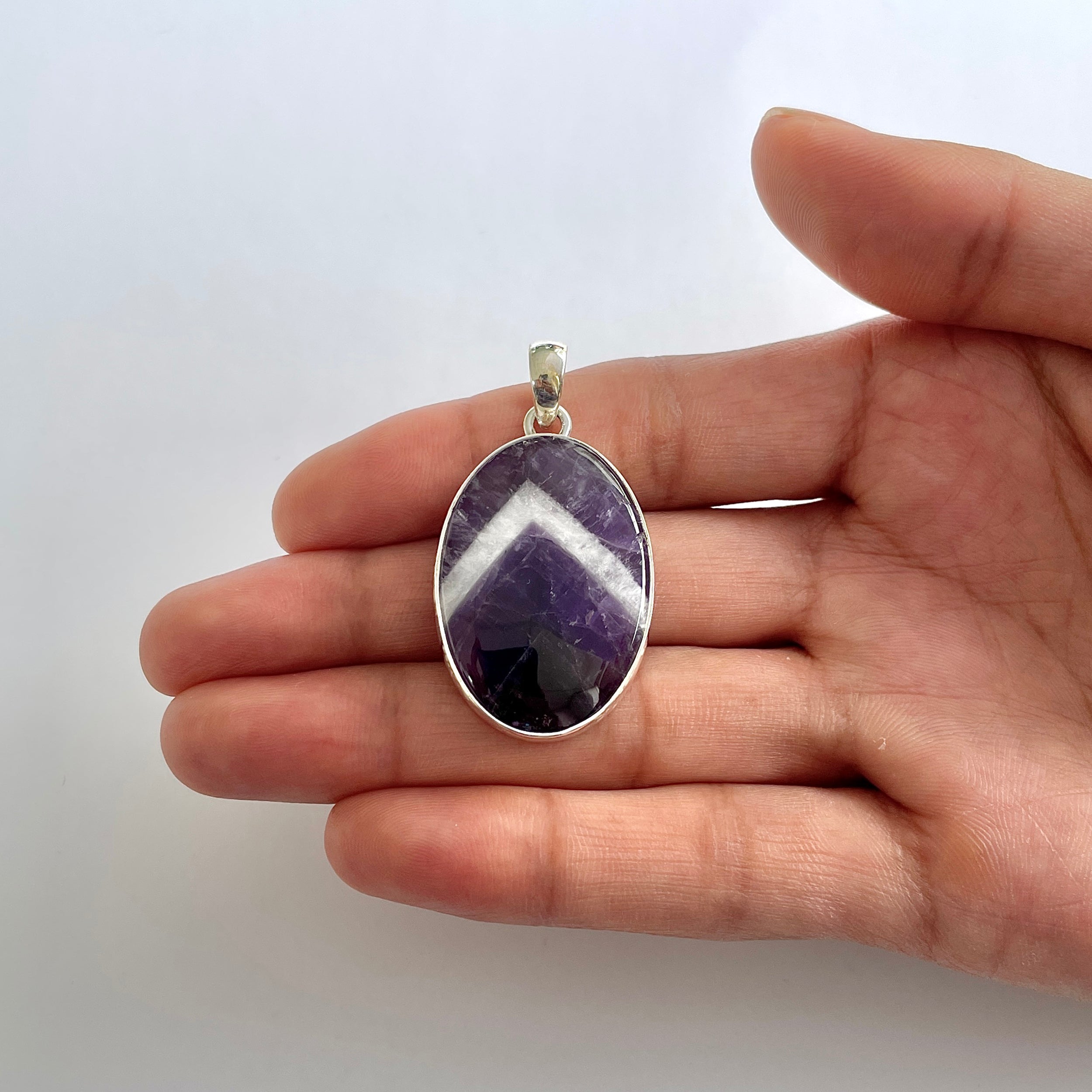 Amethyst Lace Agate Pendant-(ALA-1-48)