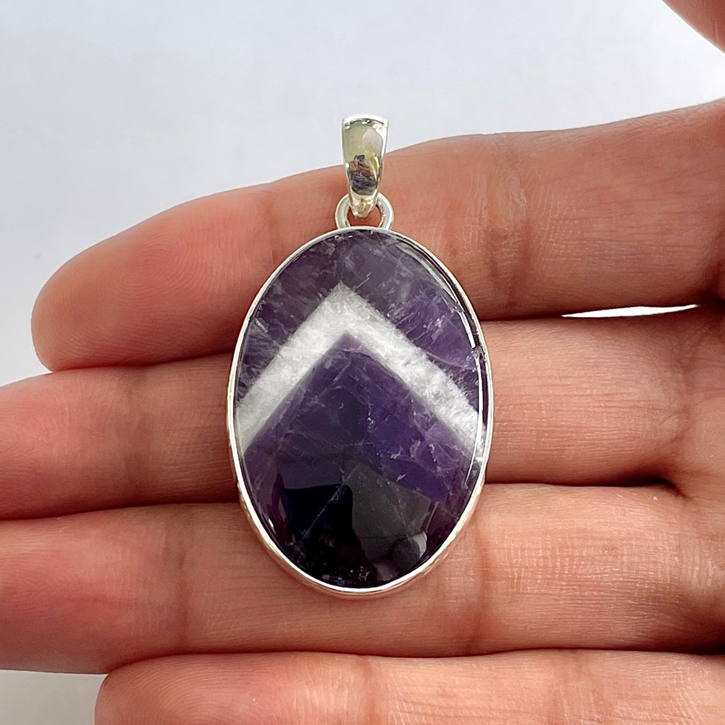 Amethyst Lace Agate Pendant-(ALA-1-48)