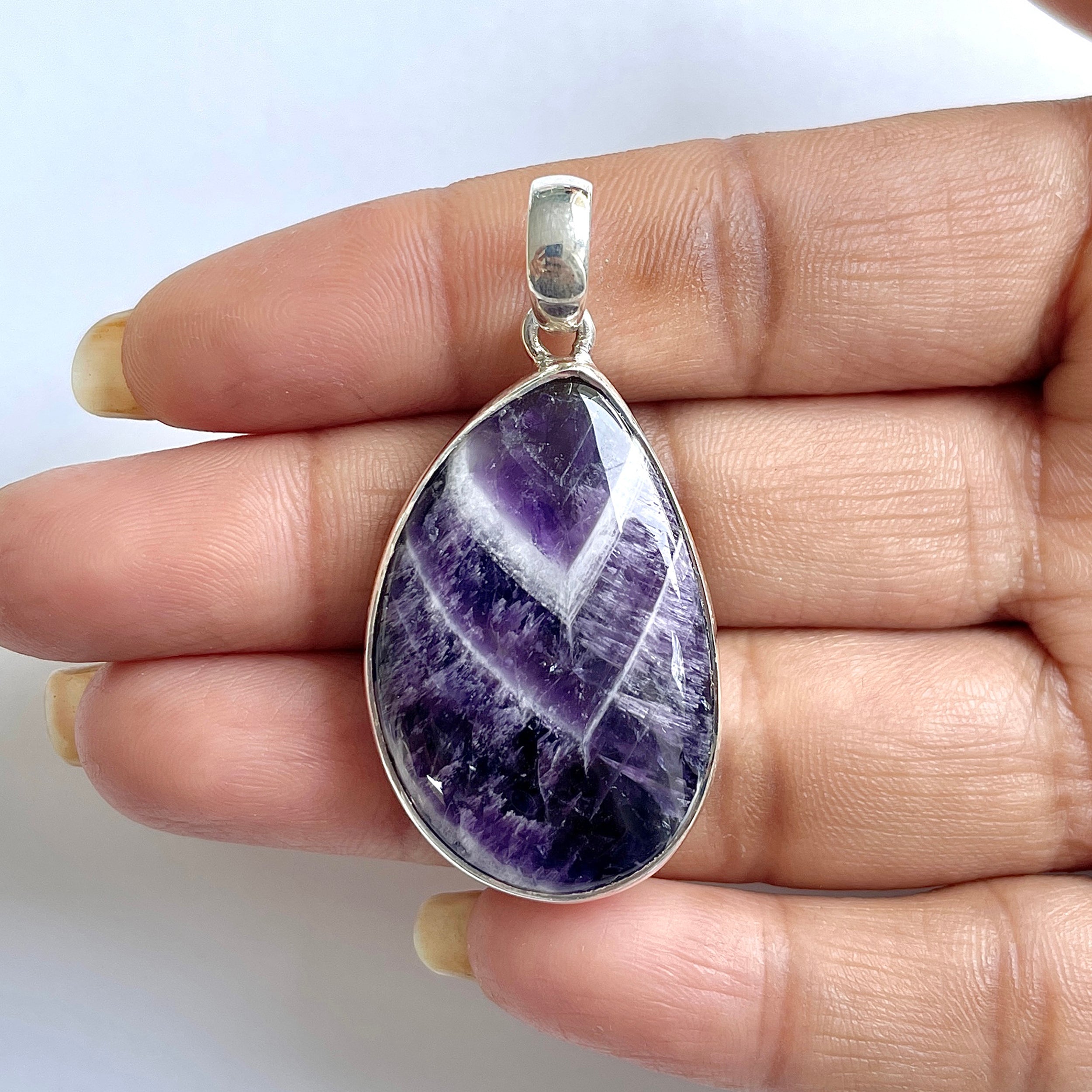 Amethyst Lace Agate Pendant-(ALA-1-5)