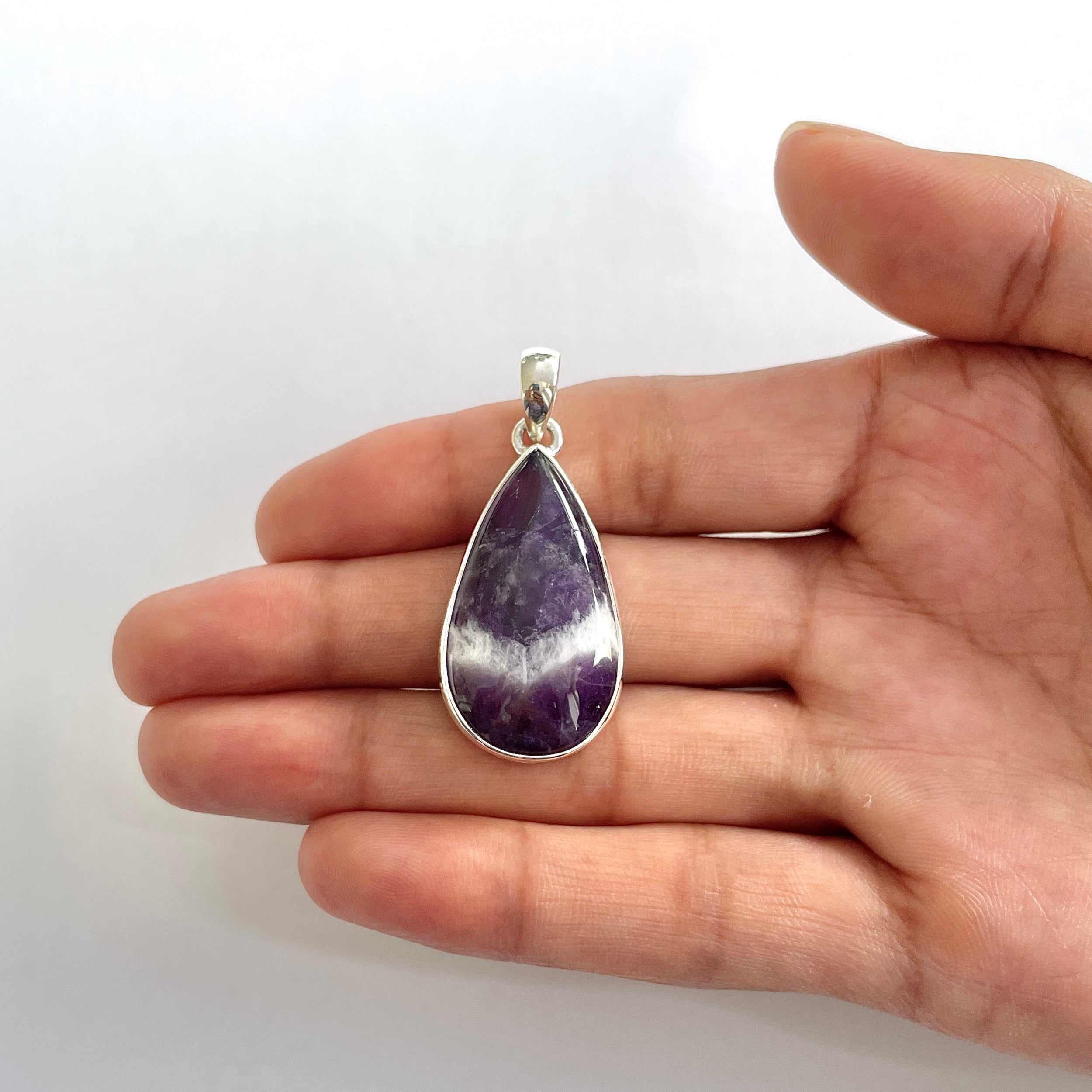 Amethyst Lace Agate Pendant-(ALA-1-52)