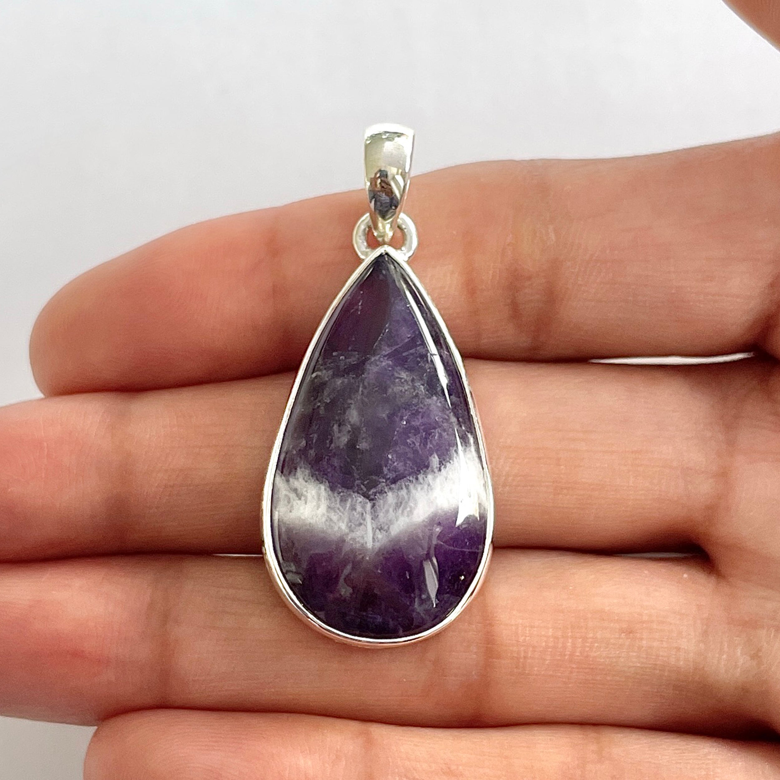 Amethyst Lace Agate Pendant-(ALA-1-52)