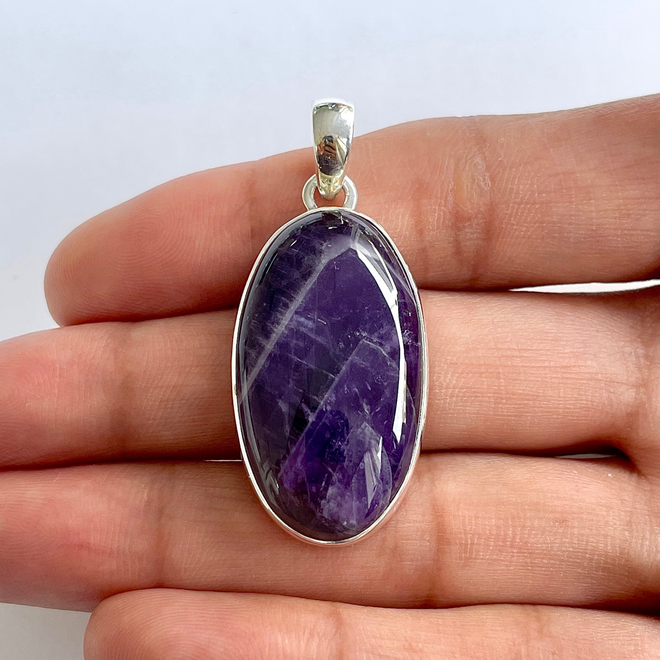 Amethyst Lace Agate Pendant-(ALA-1-56)
