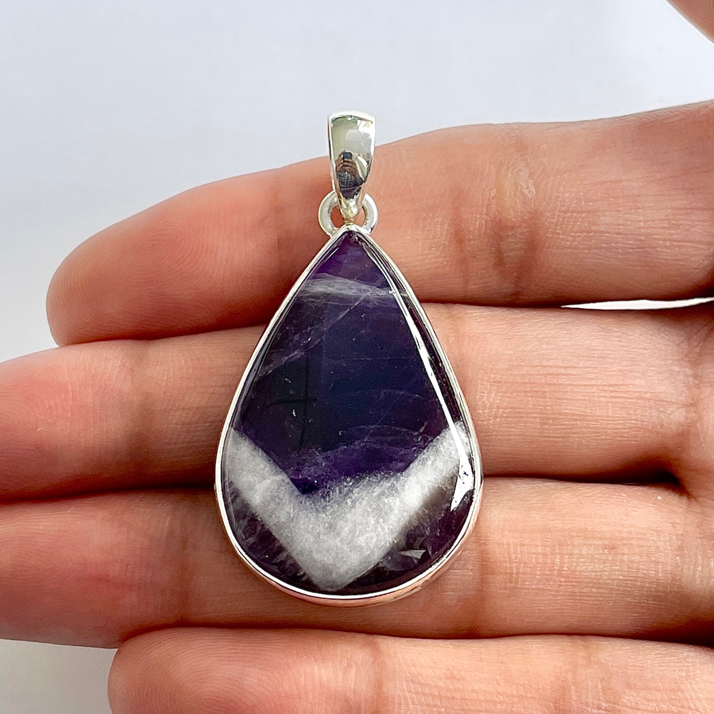 Amethyst Lace Agate Pendant-(ALA-1-61)