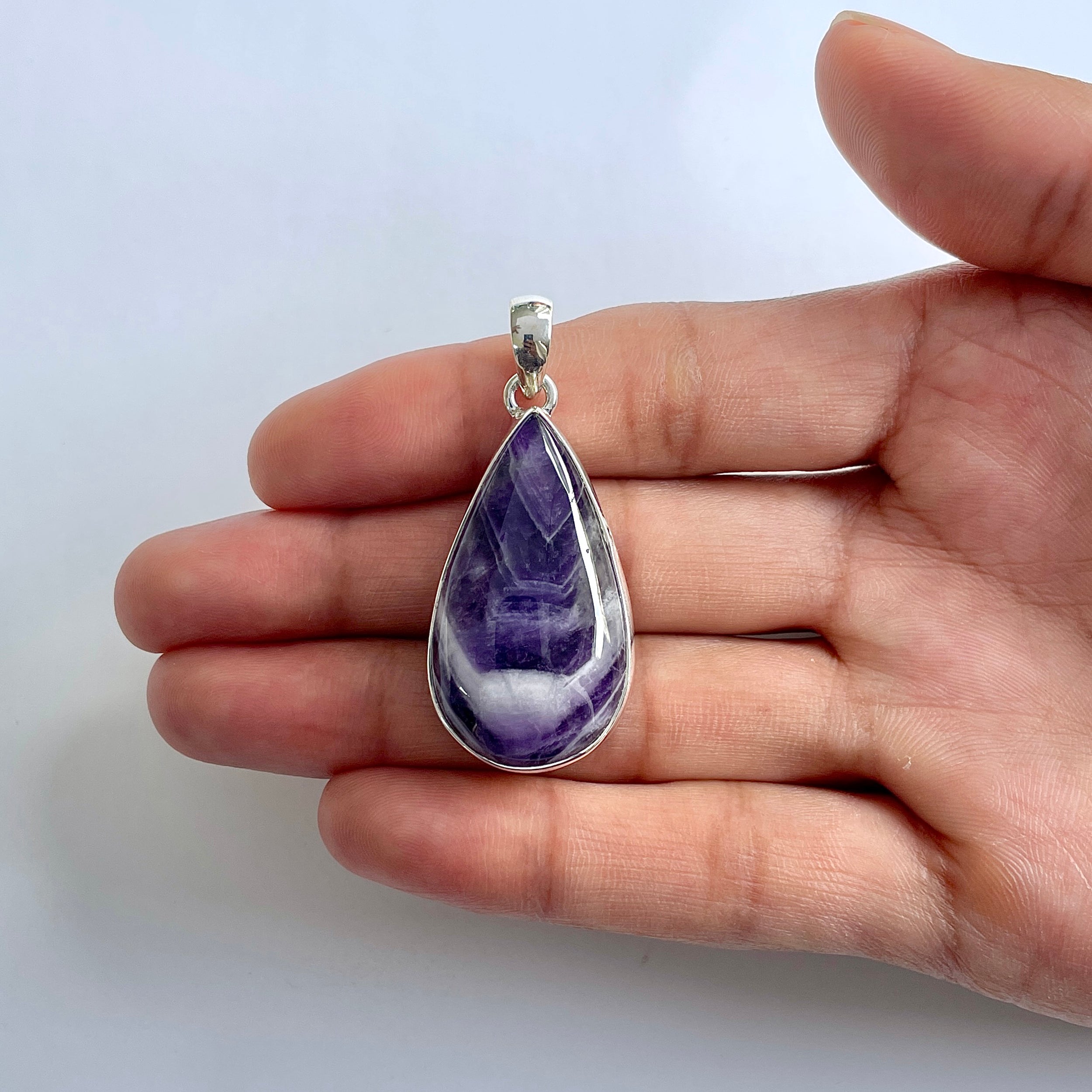 Amethyst Lace Agate Pendant-(ALA-1-63)