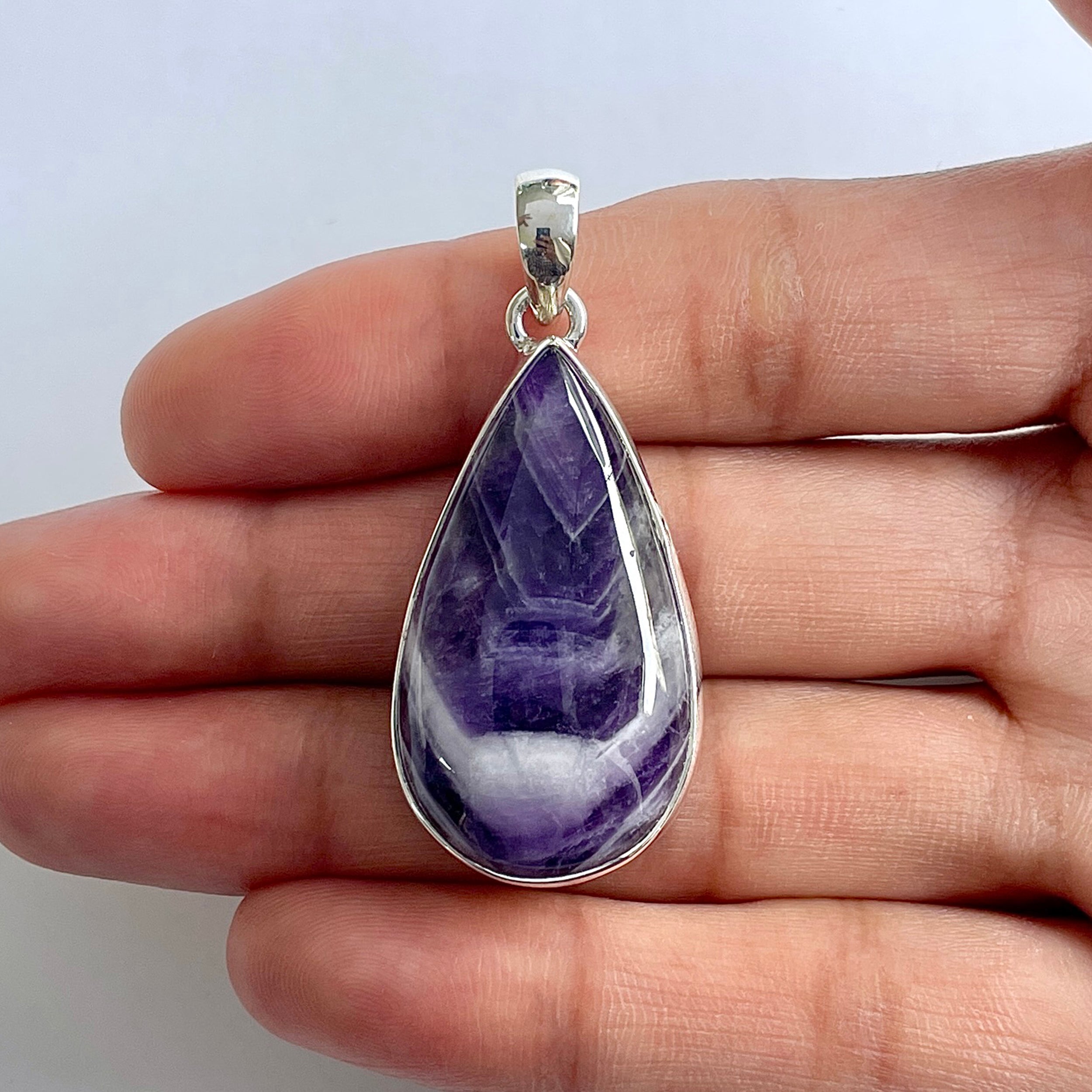 Amethyst Lace Agate Pendant-(ALA-1-63)