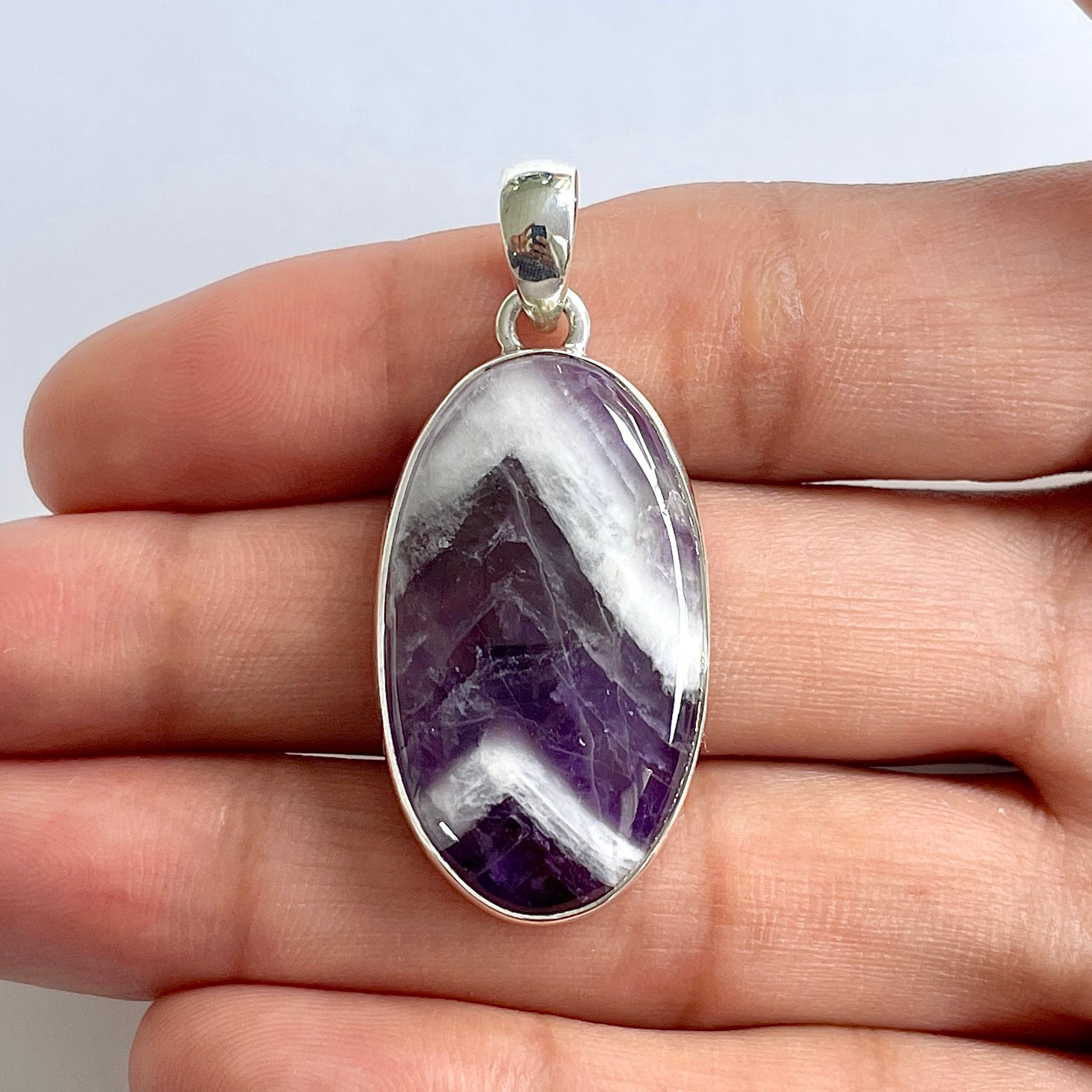 Amethyst Lace Agate Pendant-(ALA-1-64)