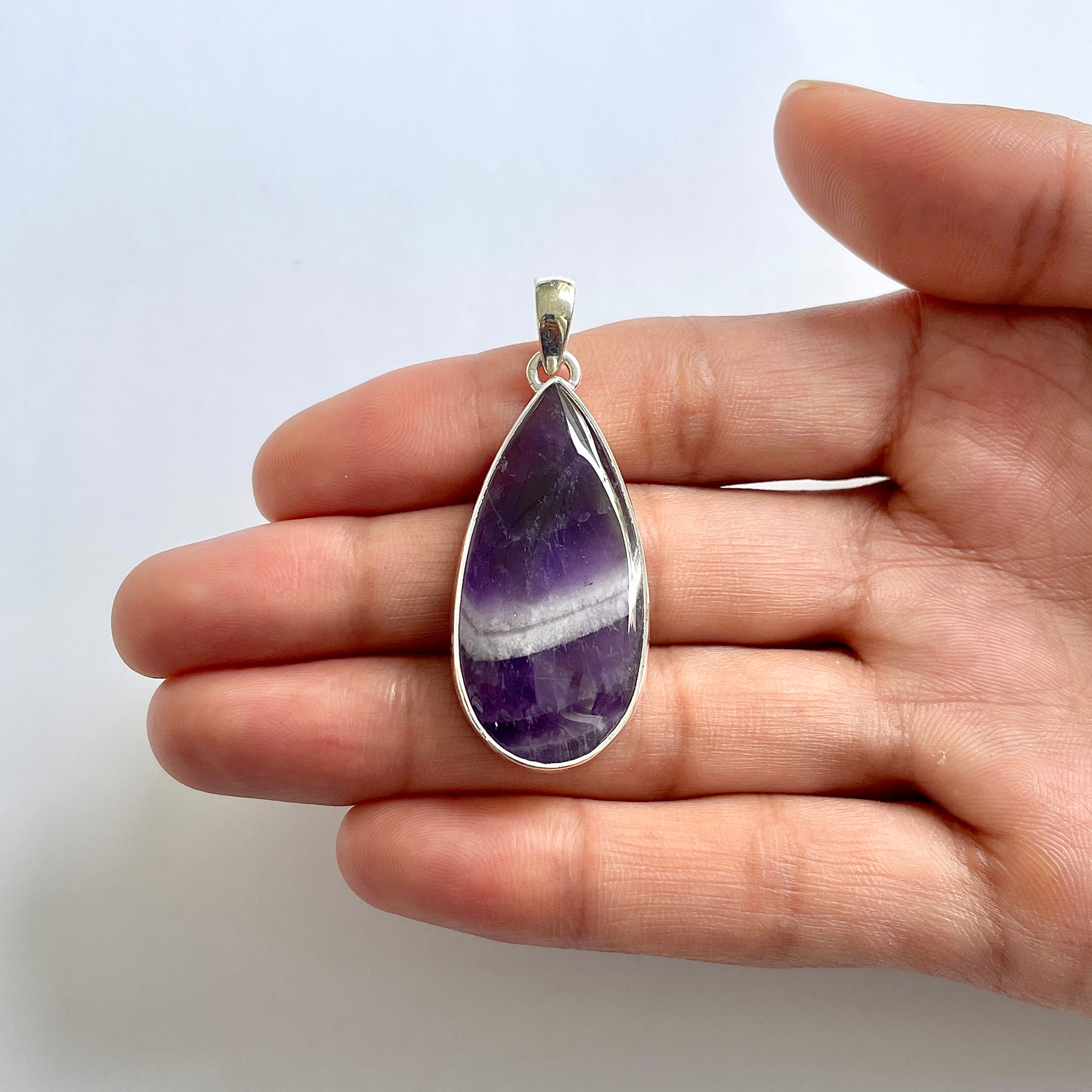 Amethyst Lace Agate Pendant-(ALA-1-65)