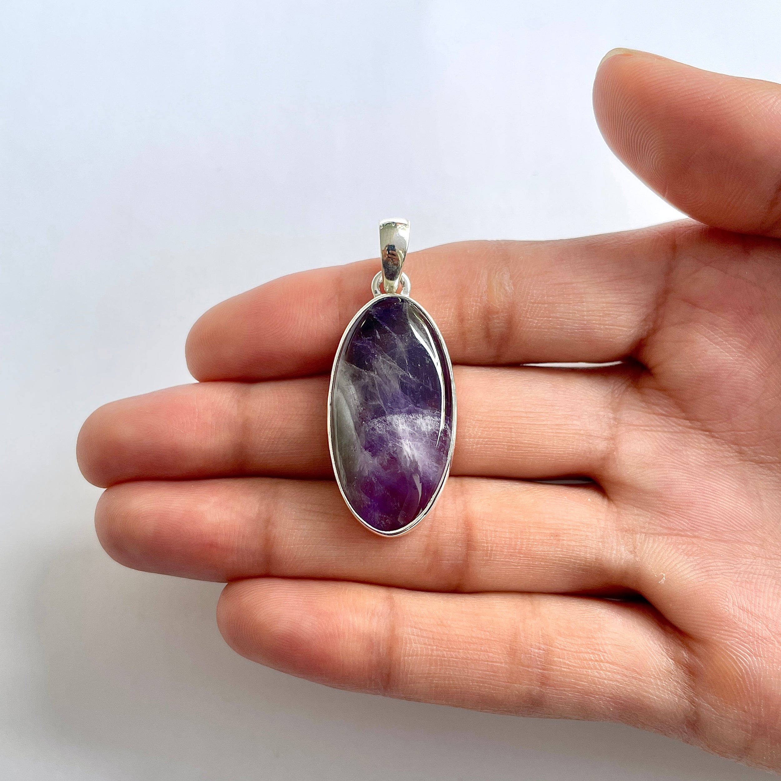 Amethyst Lace Agate Pendant-(ALA-1-66)
