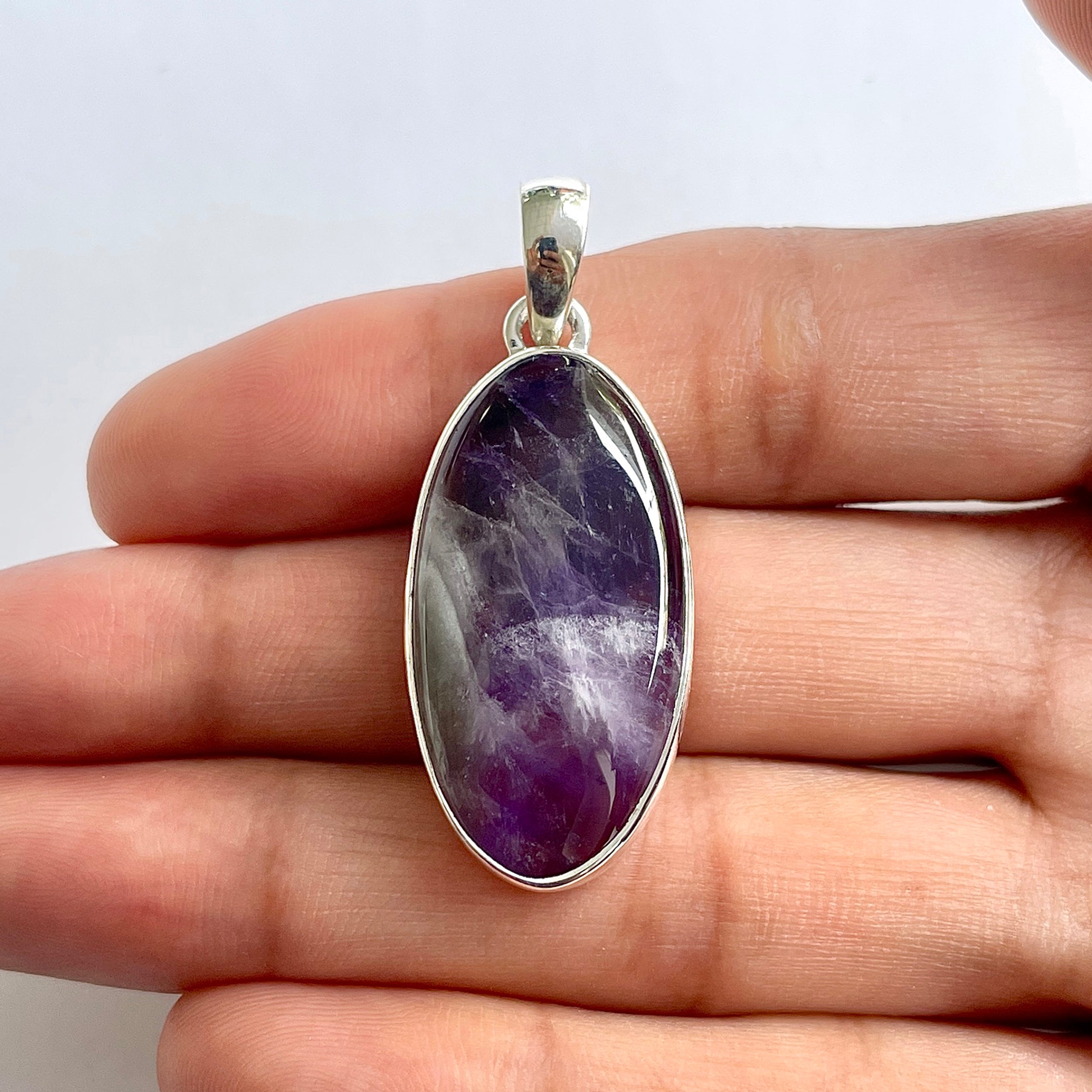 Amethyst Lace Agate Pendant-(ALA-1-66)