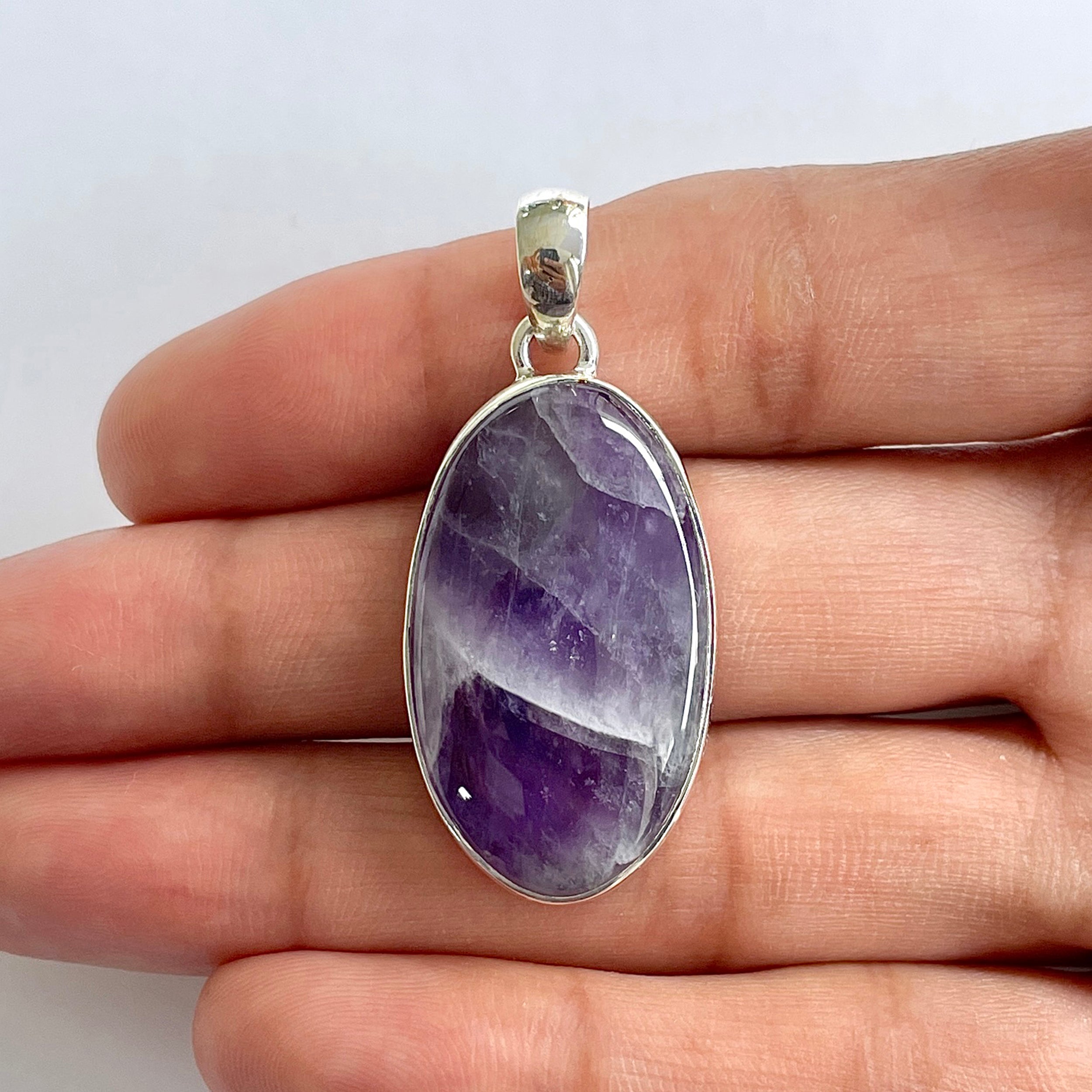 Amethyst Lace Agate Pendant-(ALA-1-68)