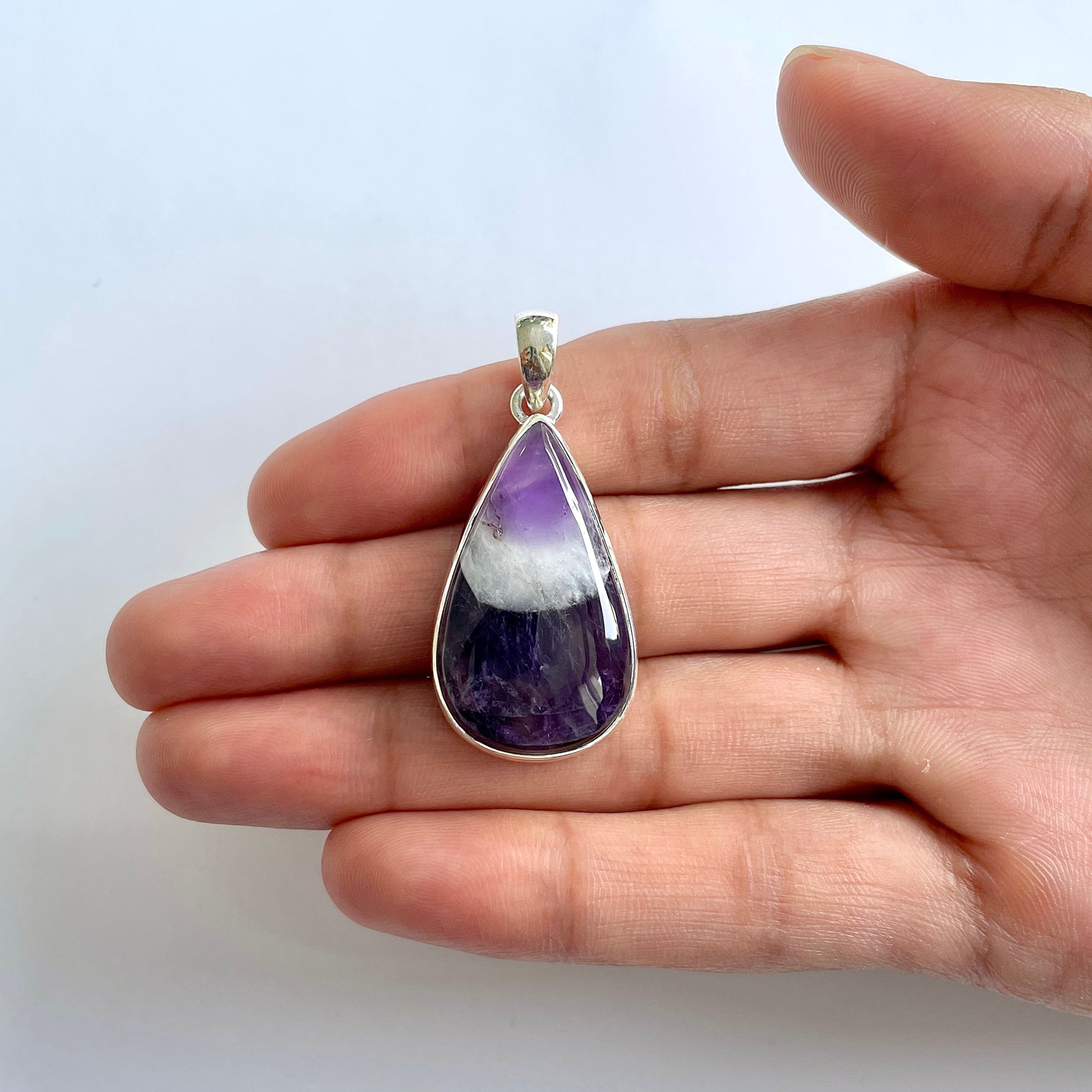 Amethyst Lace Agate Pendant-(ALA-1-69)