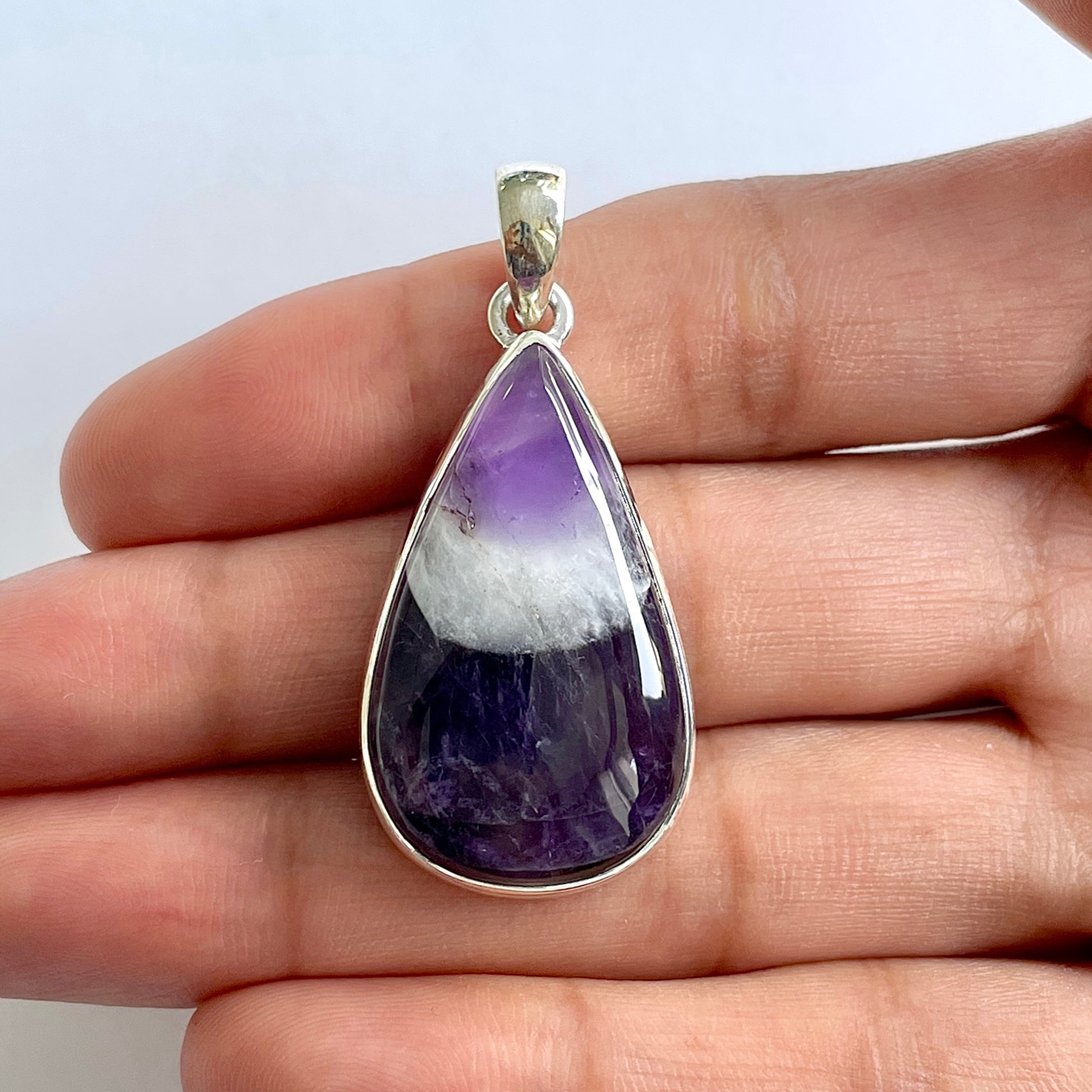 Amethyst Lace Agate Pendant-(ALA-1-69)
