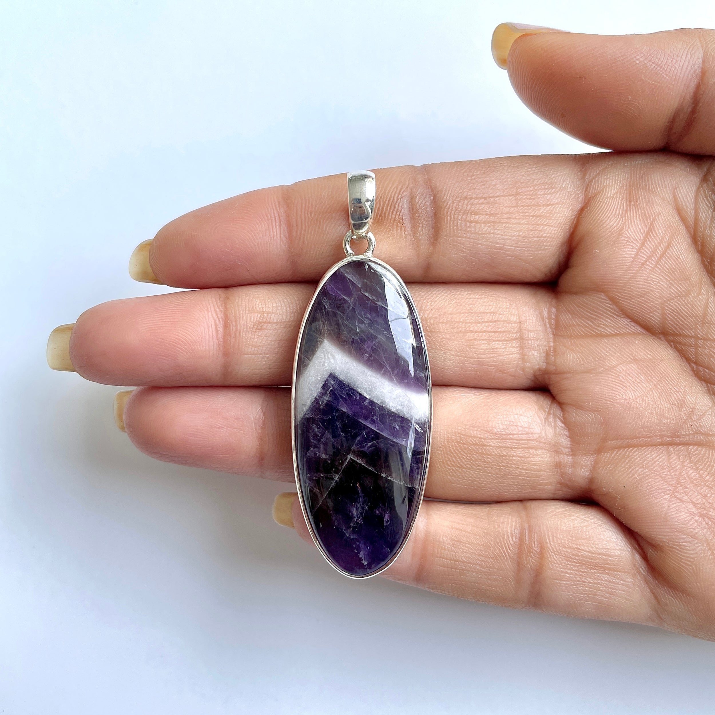 Amethyst Lace Agate Pendant-(ALA-1-7)