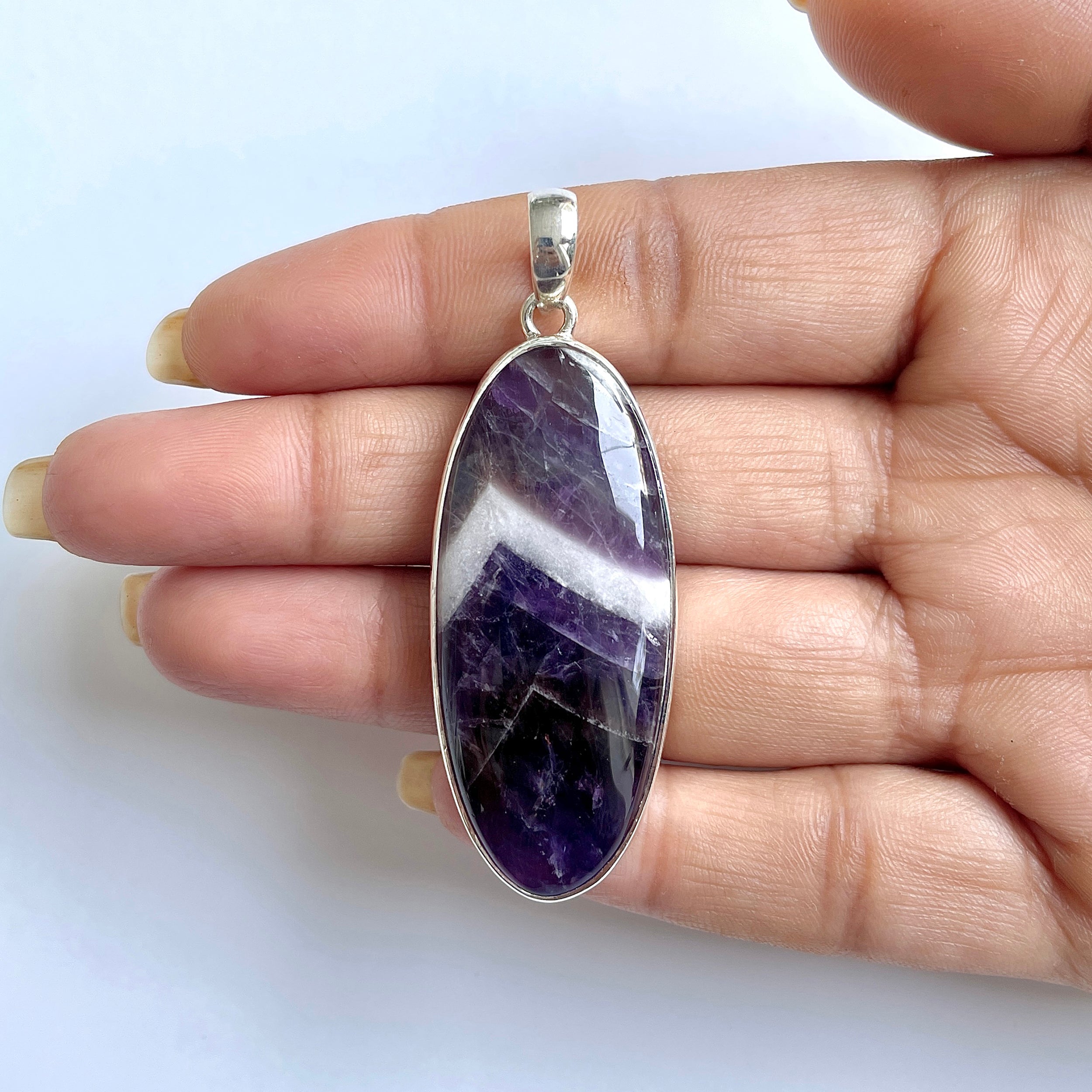 Amethyst Lace Agate Pendant-(ALA-1-7)