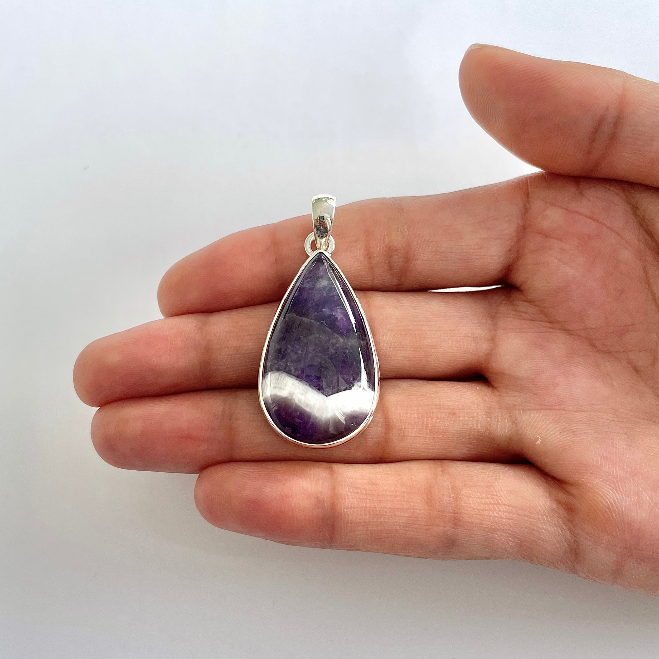 Amethyst Lace Agate Pendant-(ALA-1-71)