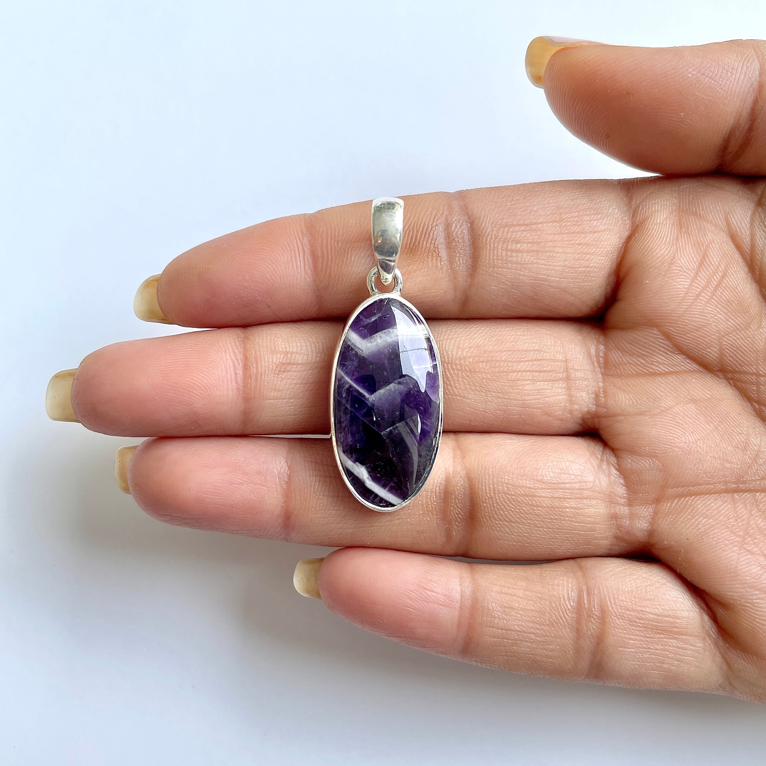 Amethyst Lace Agate Pendant-(ALA-1-9)